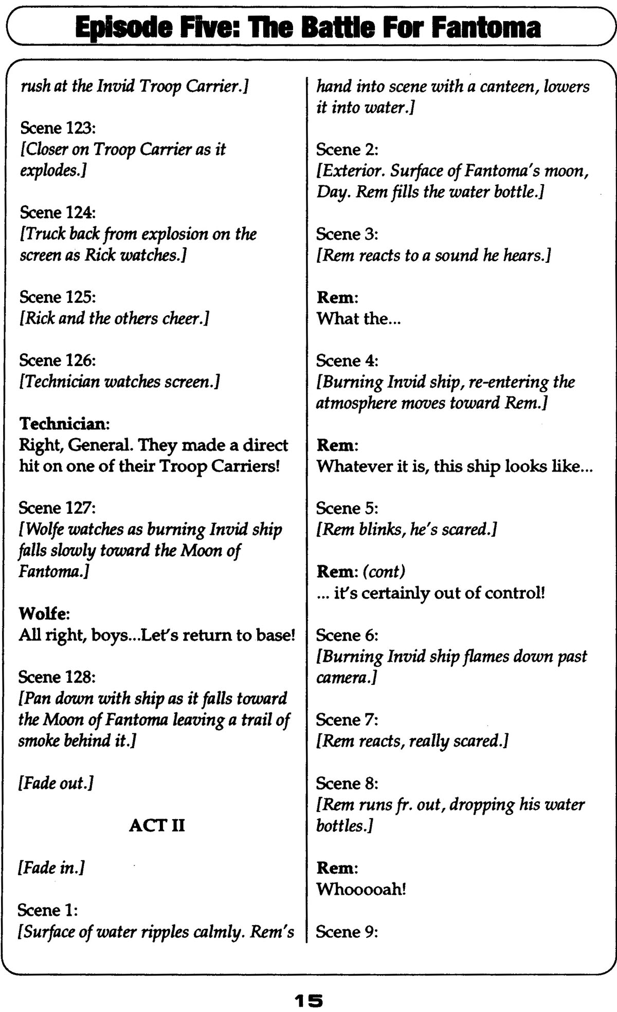 Read online Robotech II: The Sentinels comic -  Issue # _Script Book 2 - 16