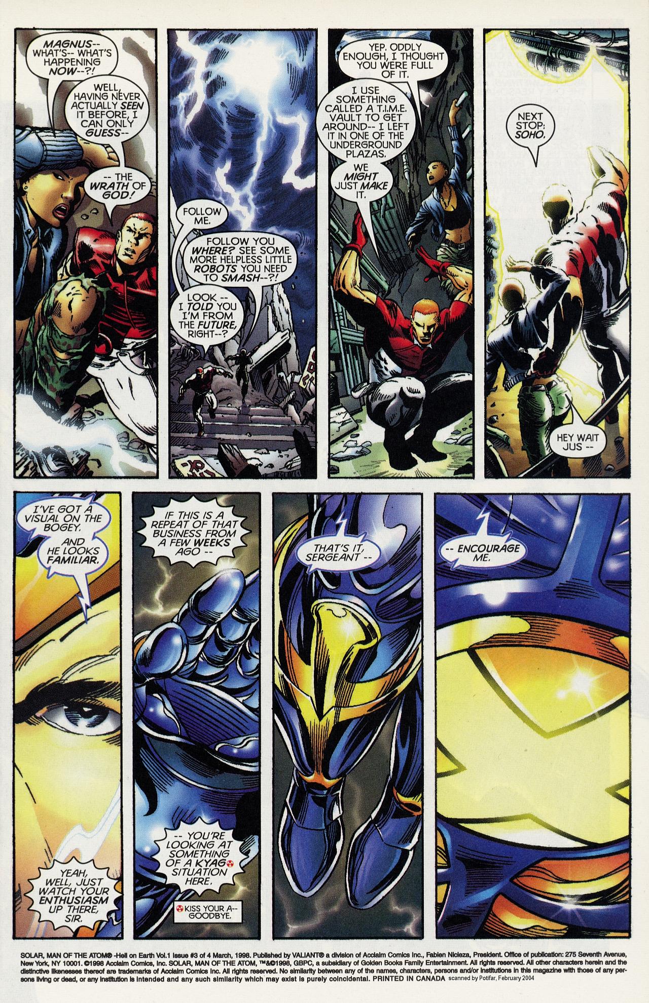 Read online Solar, Man of the Atom: Hell on Earth comic -  Issue #3 - 2