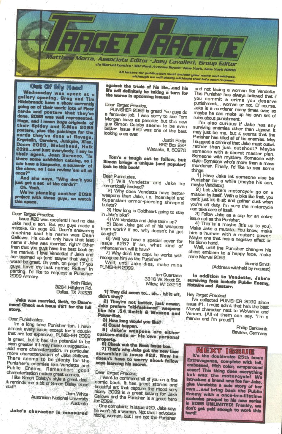 Read online Punisher 2099 comic -  Issue #24 - 25