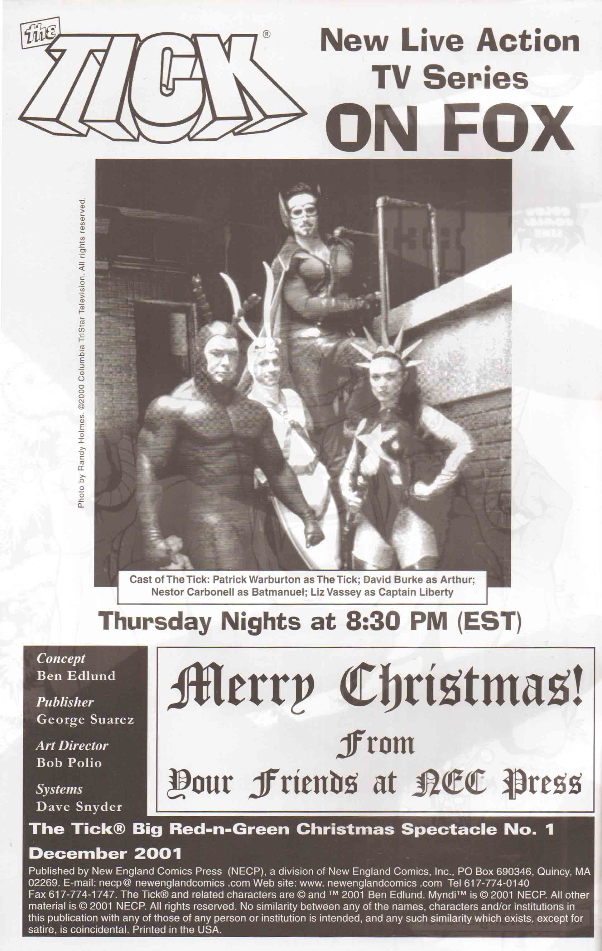 Read online The Tick: Big Red-N-Green Christmas Spectacle comic -  Issue # Full - 2