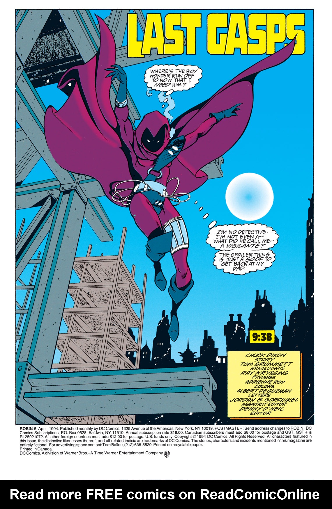 Read online Robin (1993) comic -  Issue #5 - 2