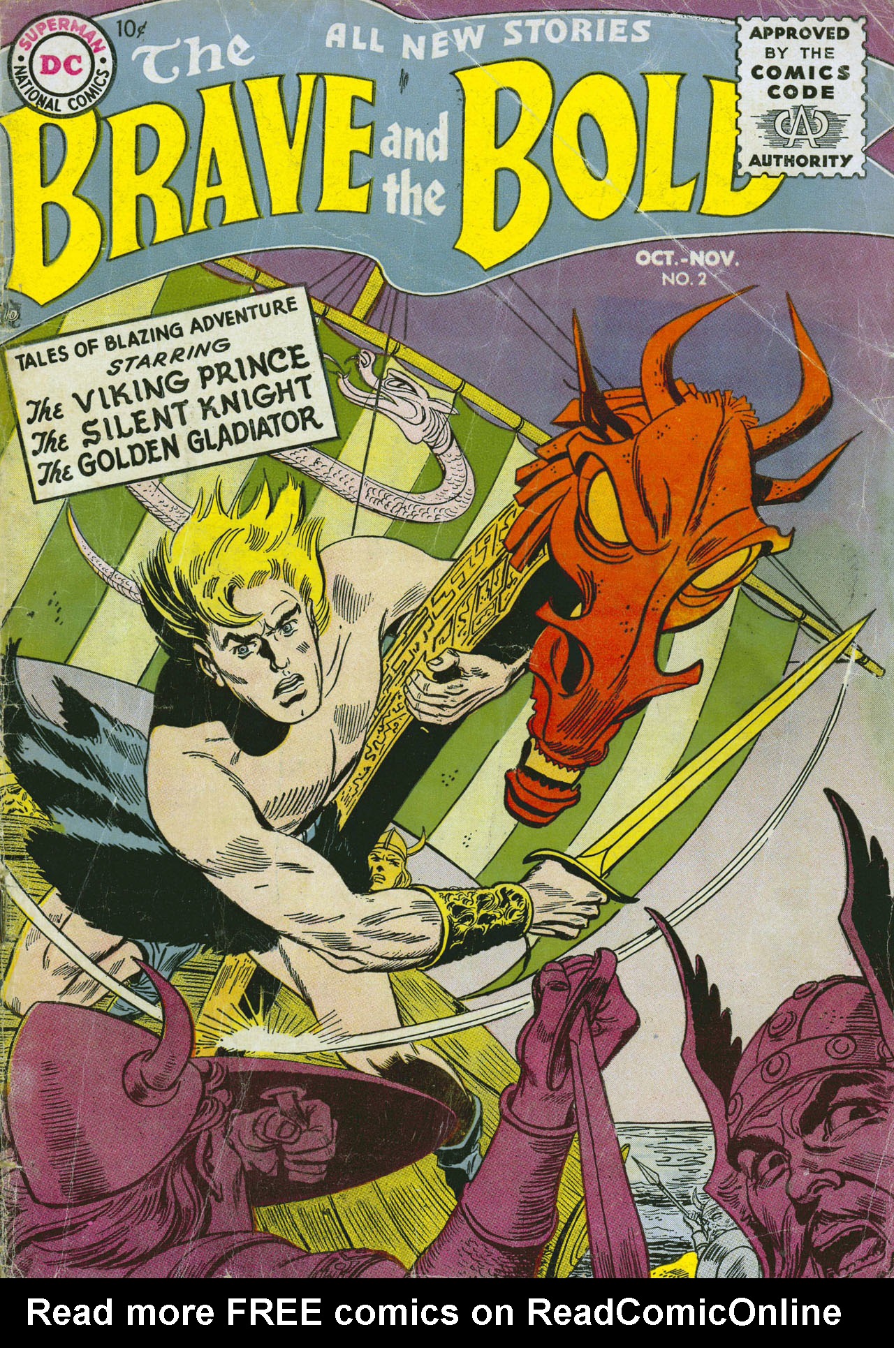 Read online The Brave and the Bold (1955) comic -  Issue #2 - 1