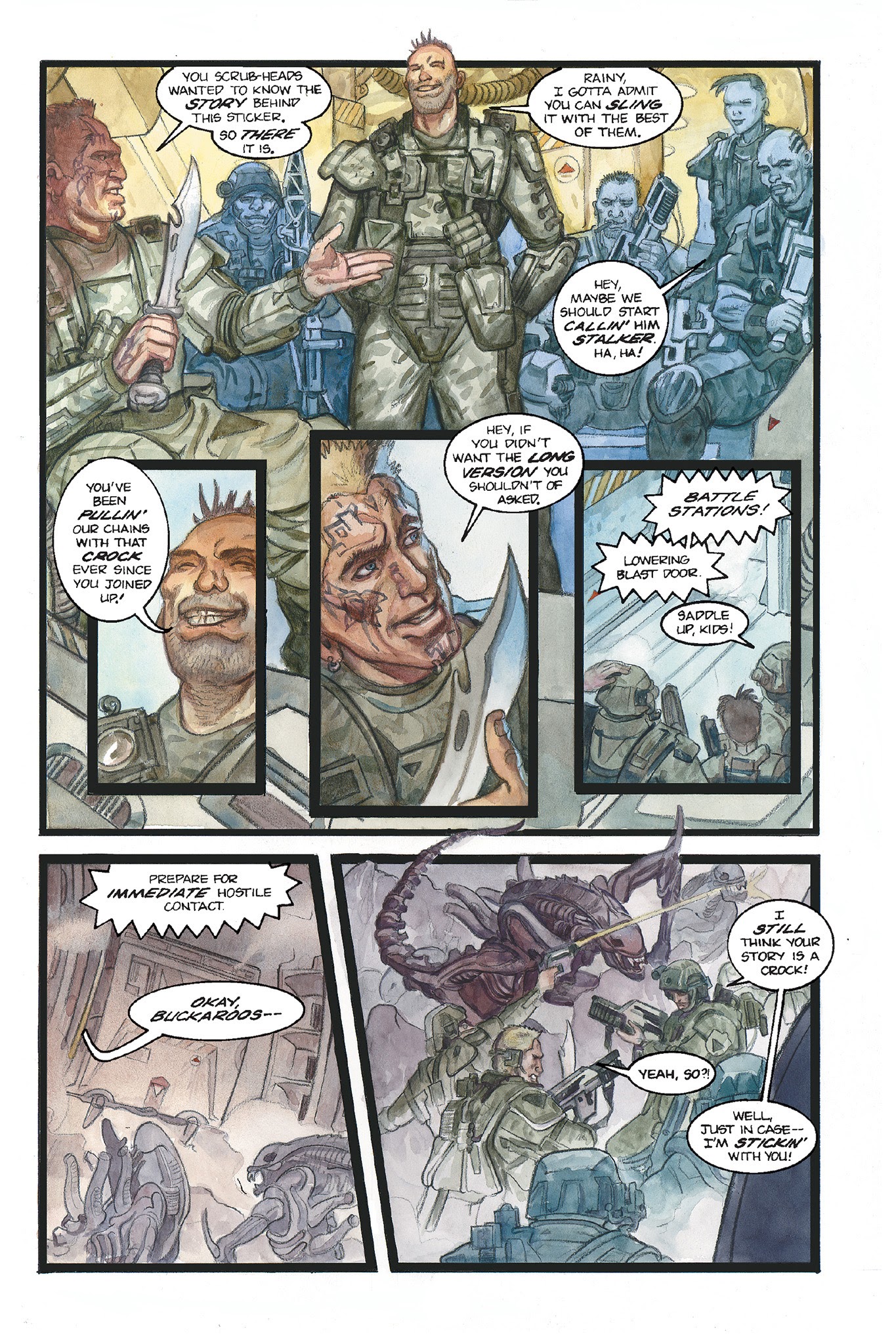 Read online Aliens: Stalker comic -  Issue # Full - 22