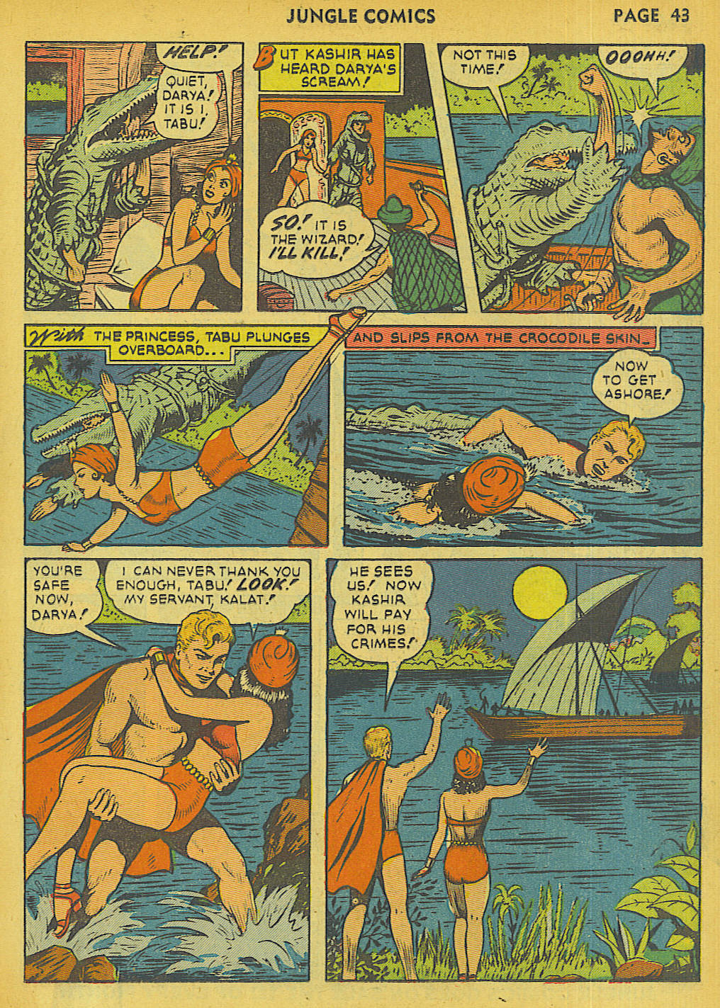 Read online Jungle Comics comic -  Issue #27 - 45