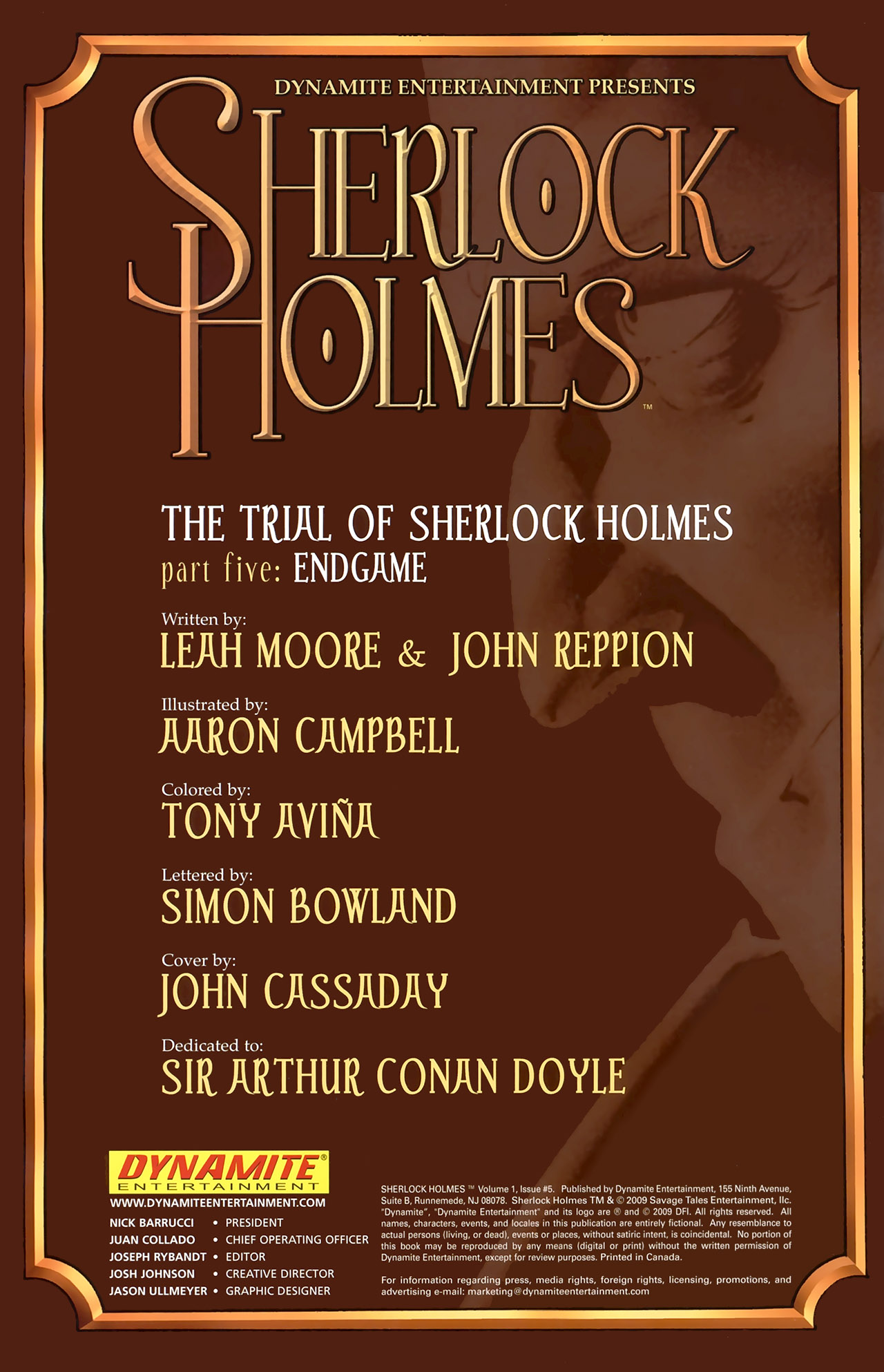 Read online Sherlock Holmes (2009) comic -  Issue #5 - 2