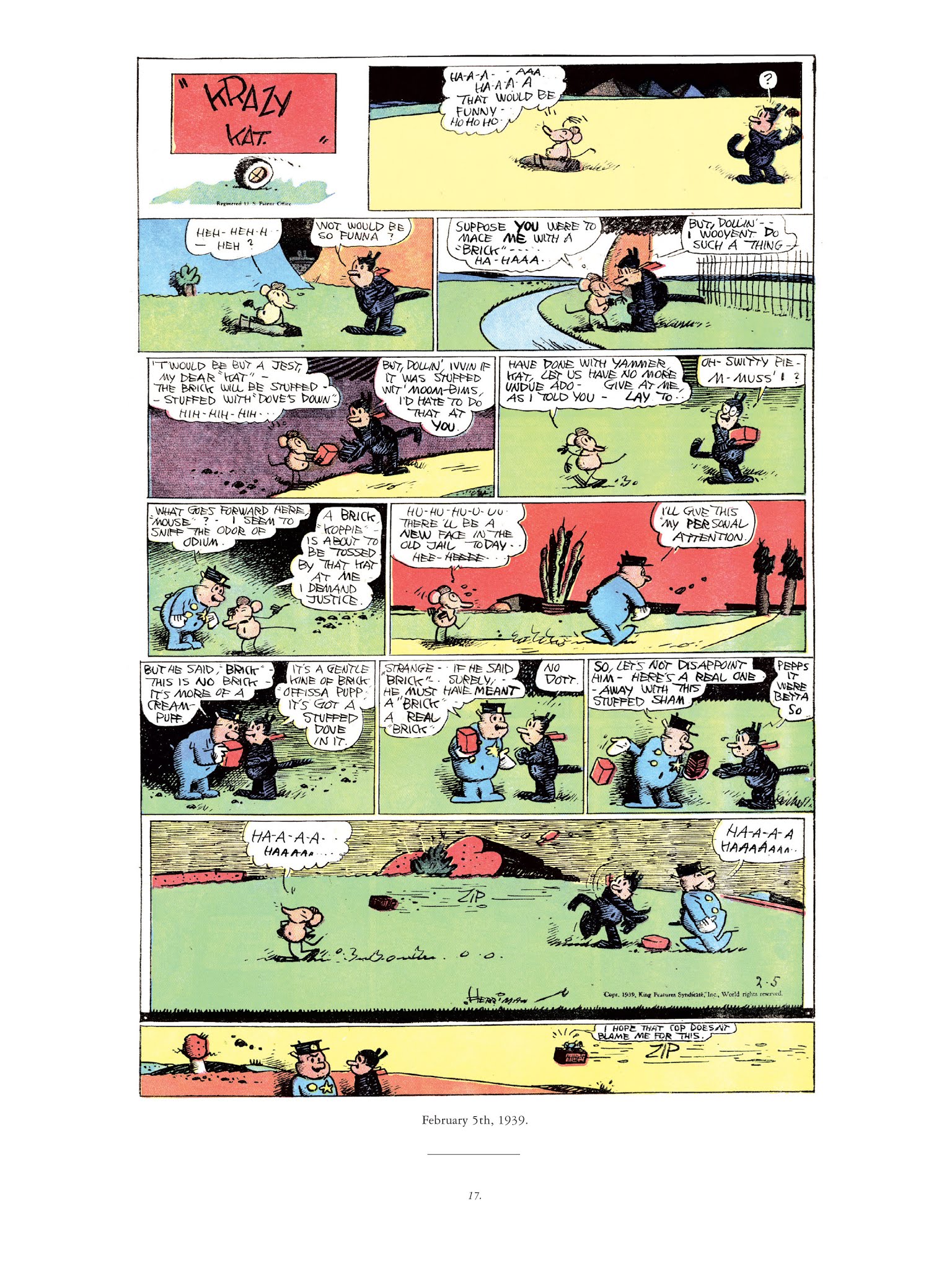 Read online Krazy & Ignatz comic -  Issue # TPB 11 - 17