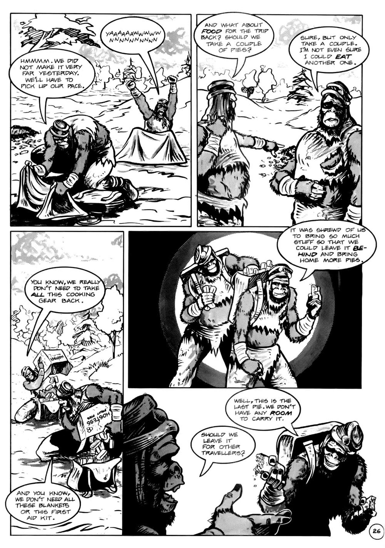 Read online Planet of the Apes (1990) comic -  Issue #13 - 28