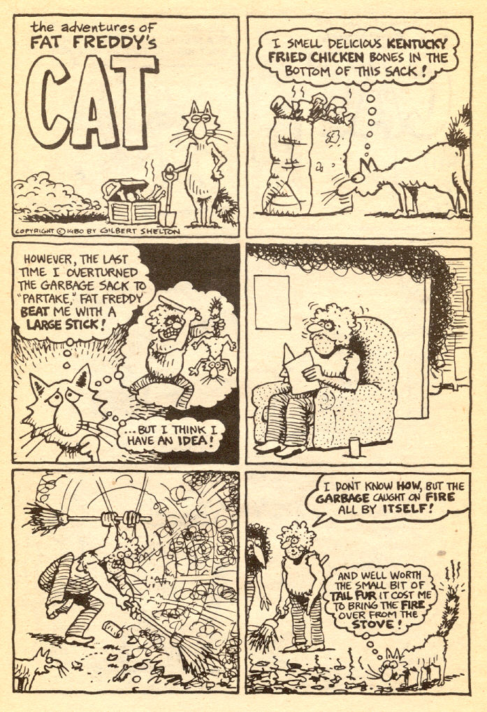 Read online Adventures of Fat Freddy's Cat comic -  Issue #5 - 43