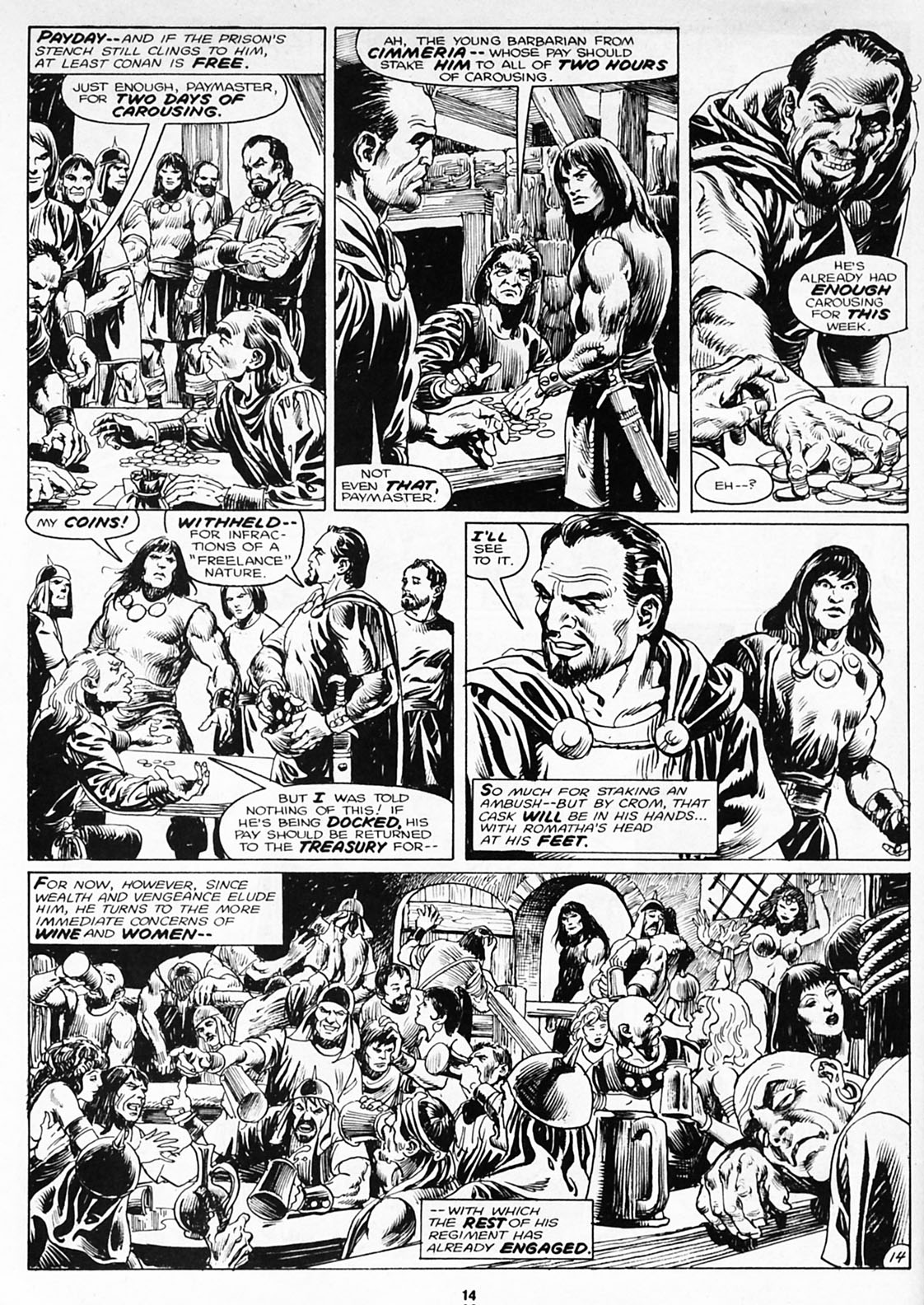 Read online The Savage Sword Of Conan comic -  Issue #180 - 16