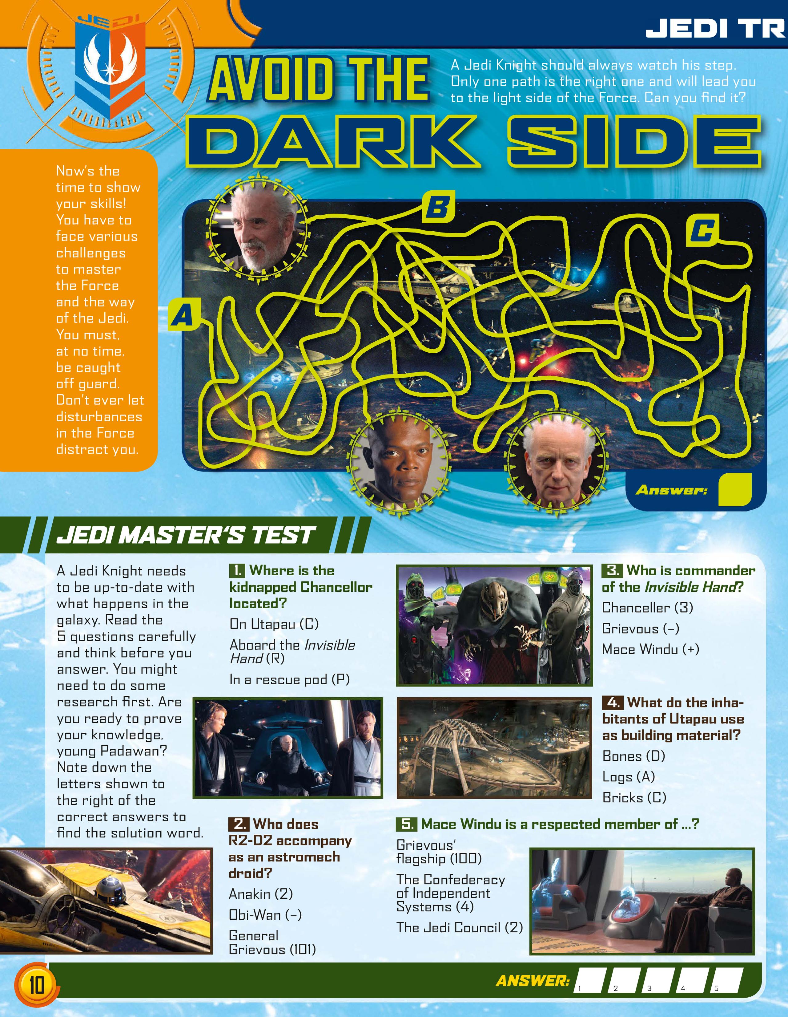 Read online Star Wars Jedi Master Magazine comic -  Issue #3 - 10