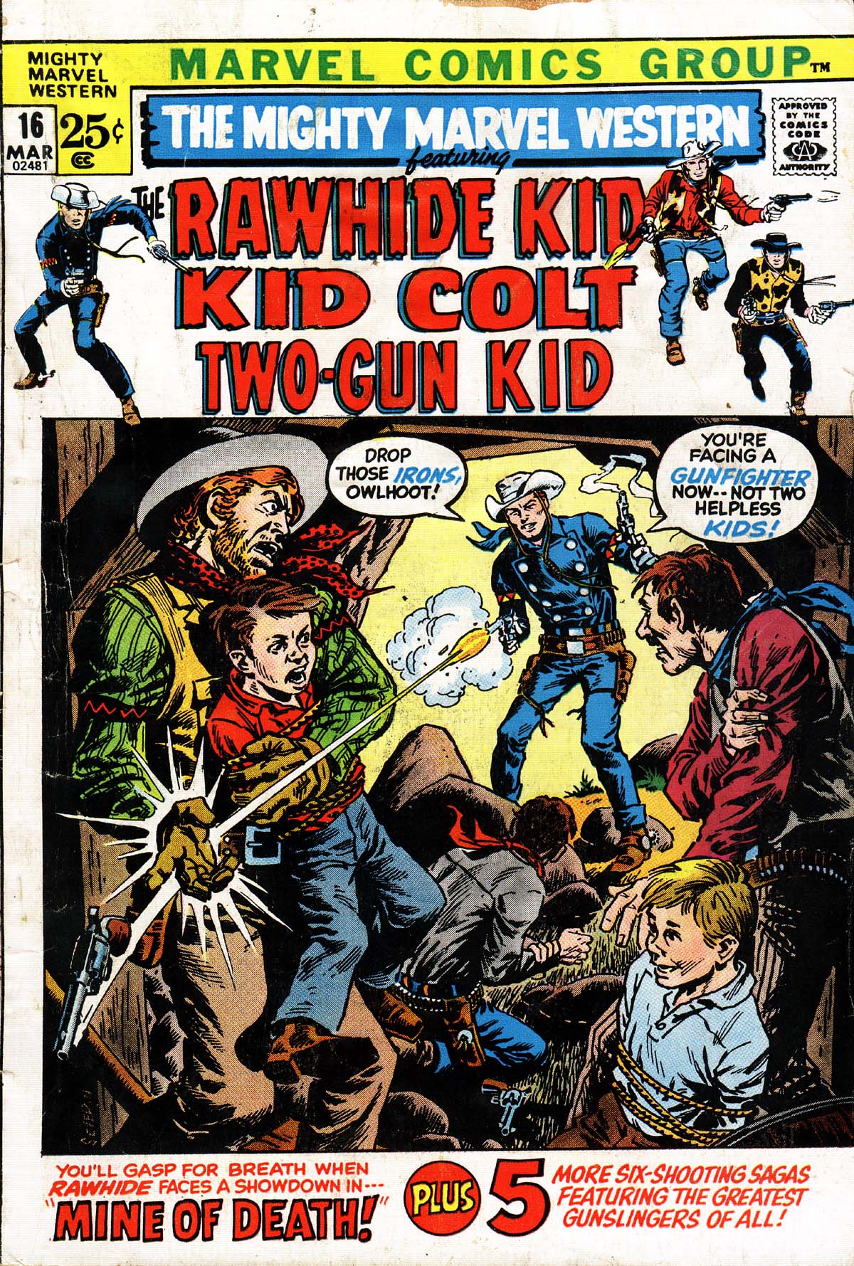 Read online The Mighty Marvel Western comic -  Issue #16 - 1