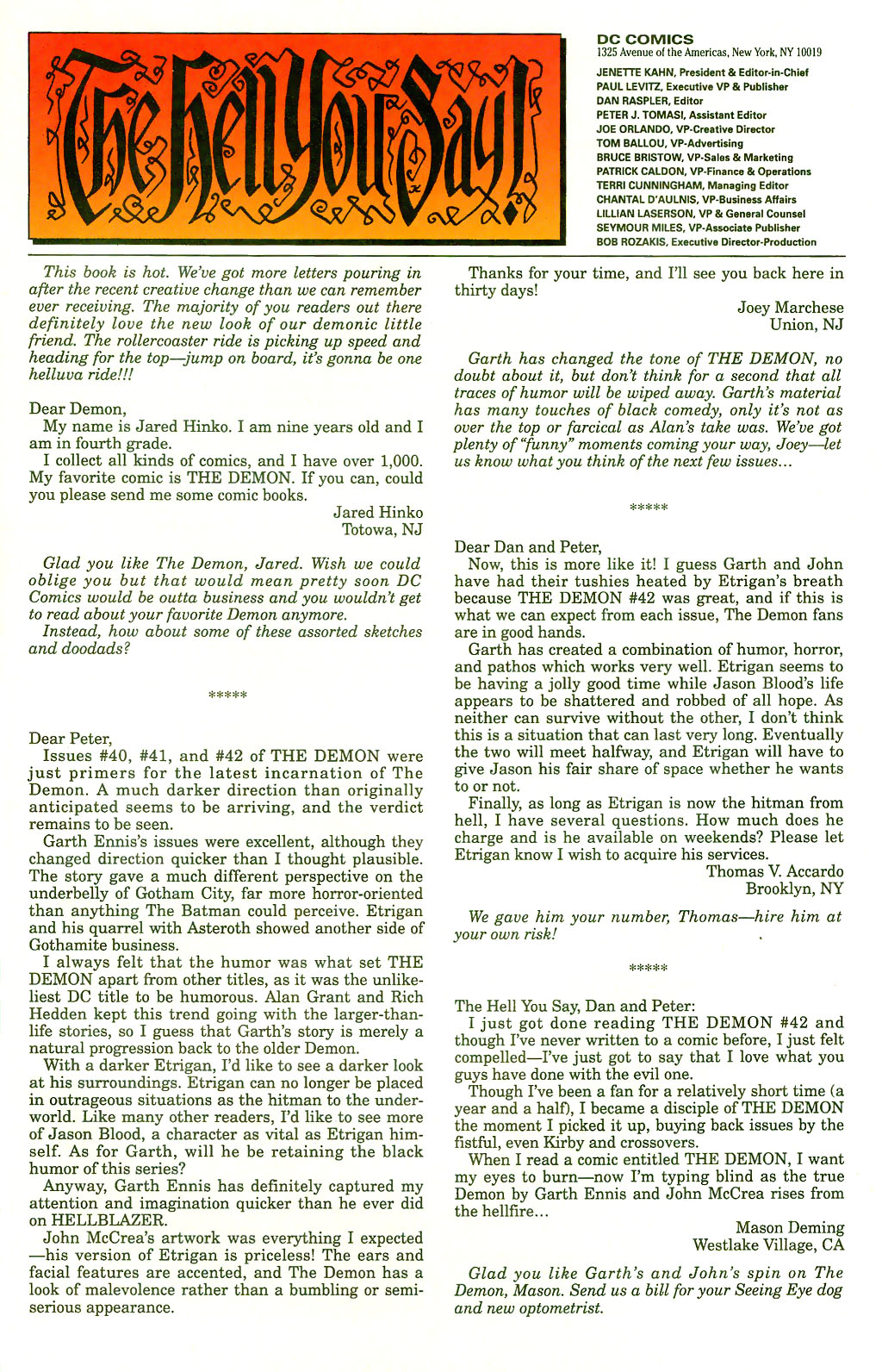 Read online The Demon (1990) comic -  Issue #45 - 26