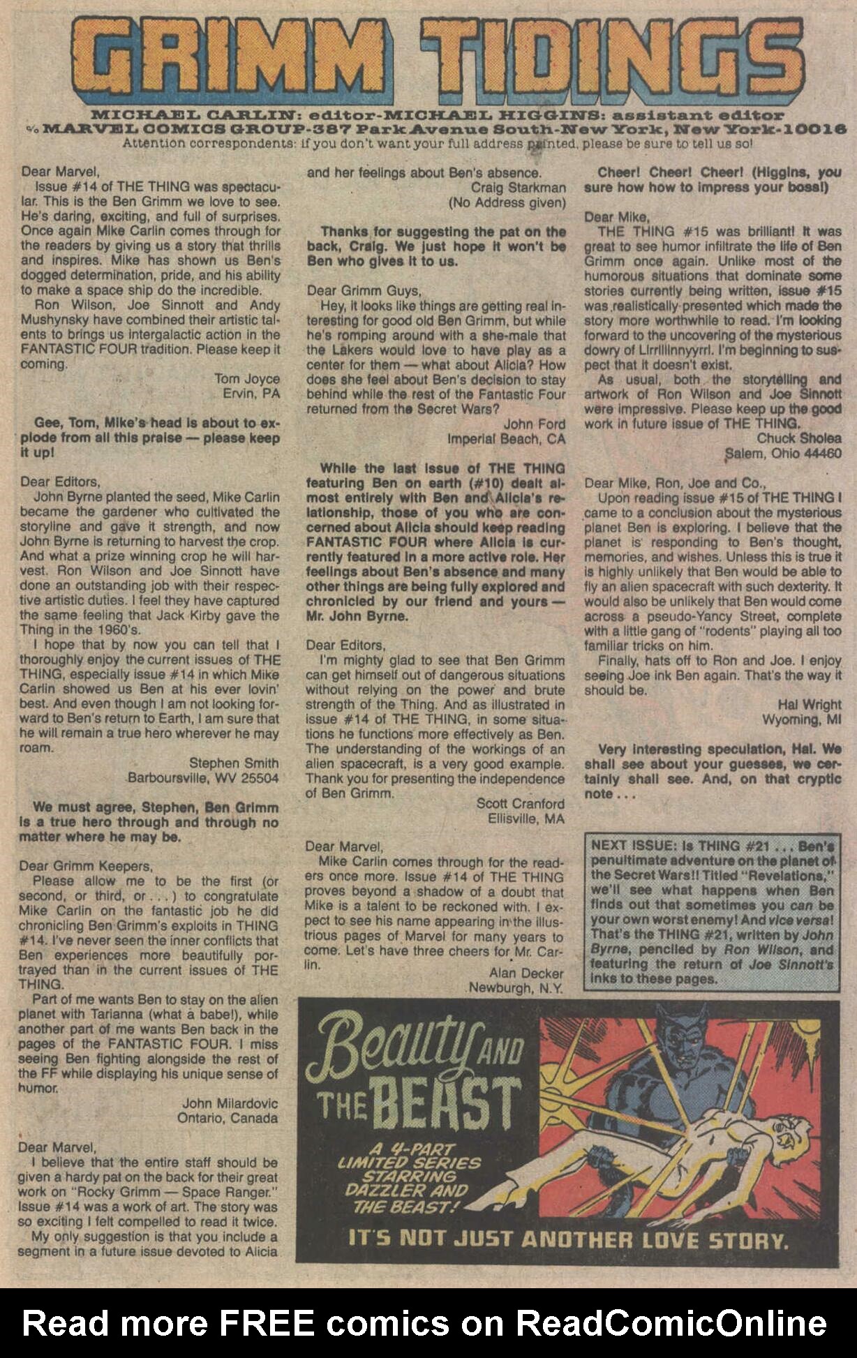 Read online The Thing comic -  Issue #20 - 32