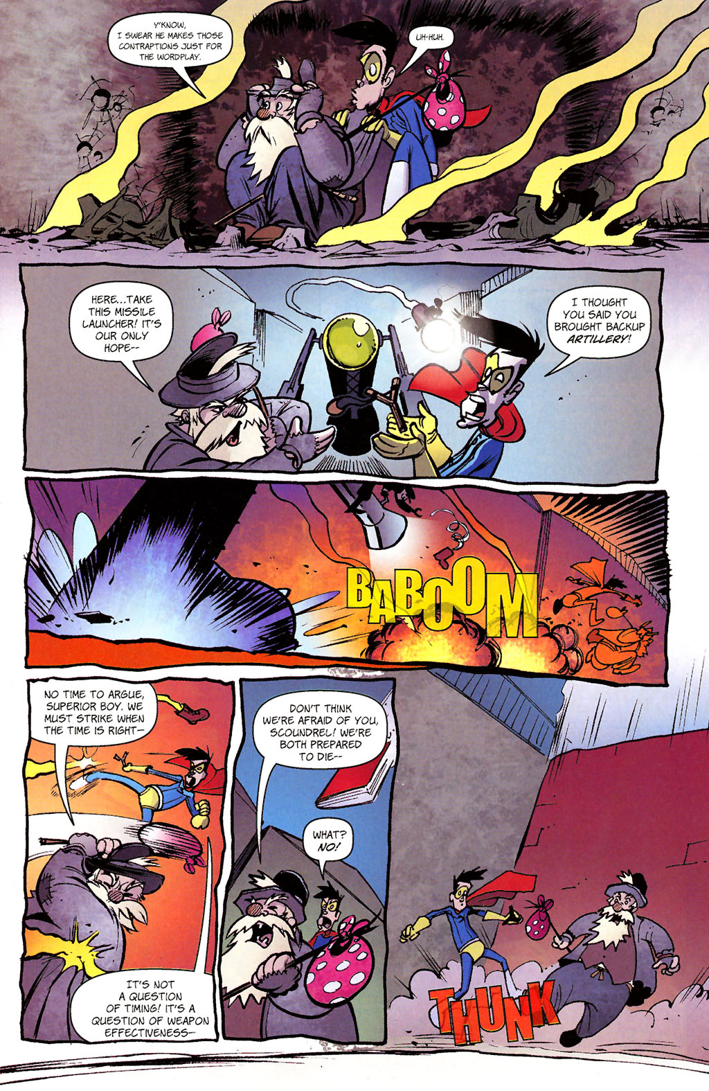 Read online Paul Jenkins' Sidekick comic -  Issue #4 - 5