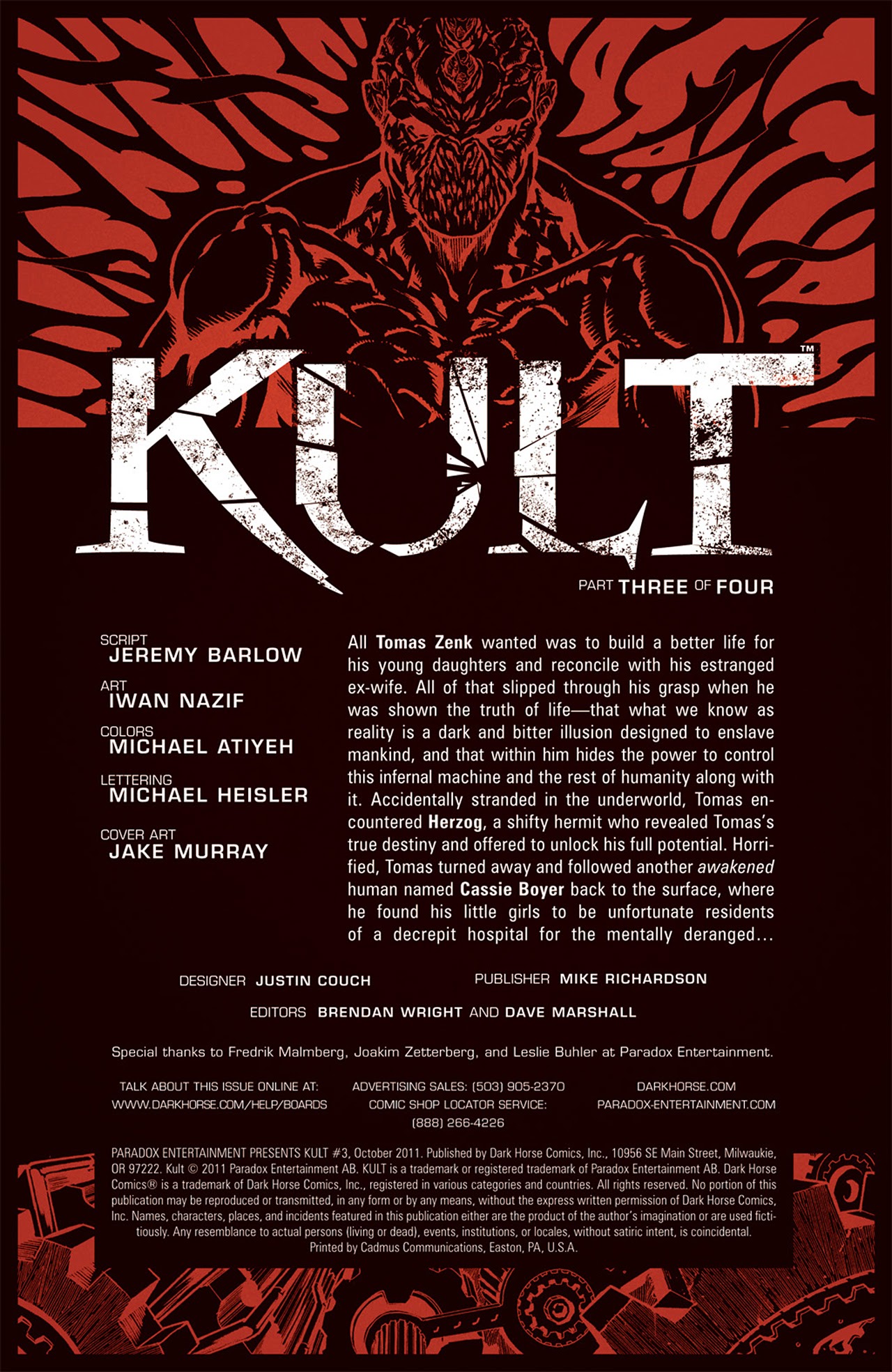 Read online Kult comic -  Issue #3 - 2