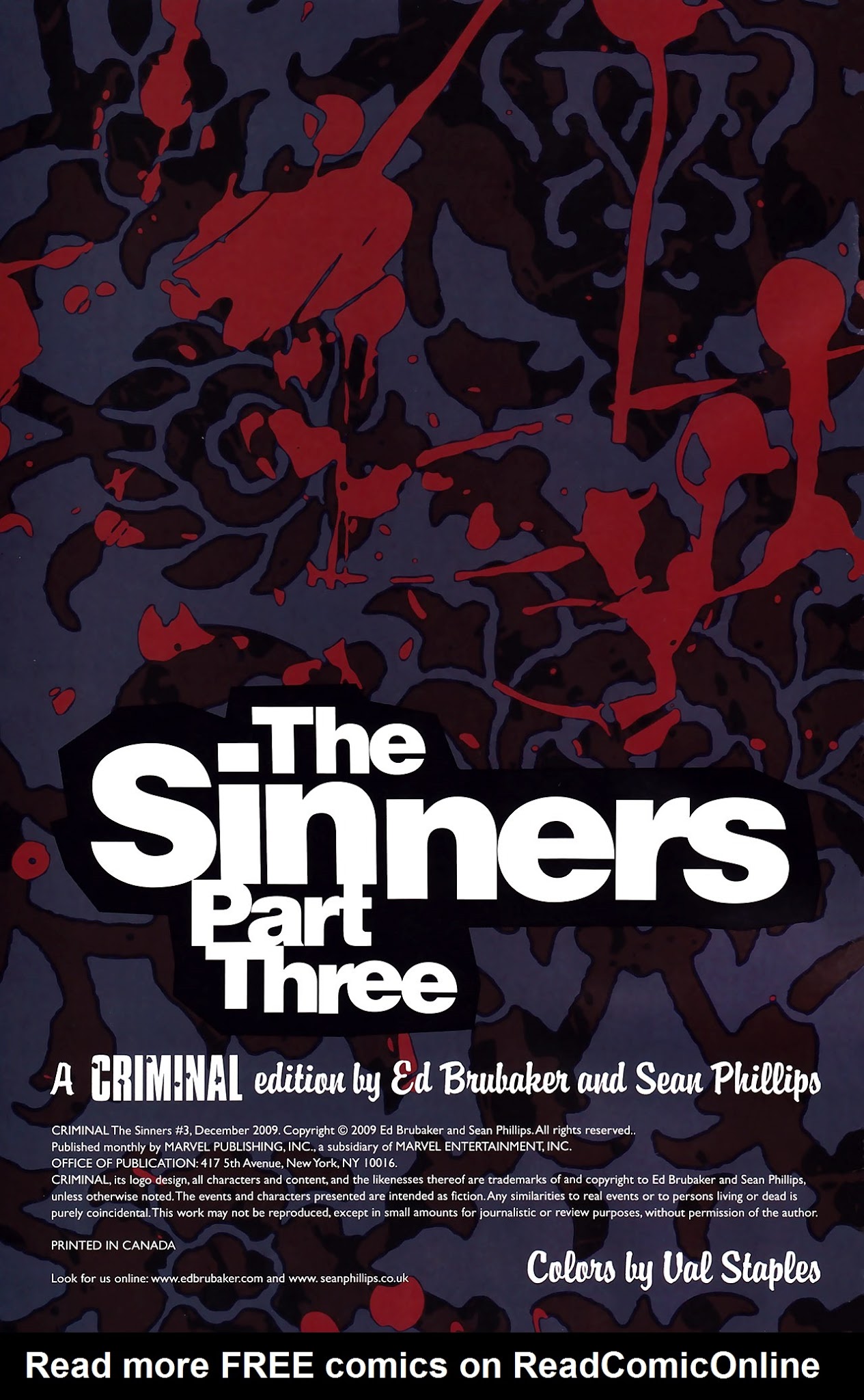 Read online CRIMINAL The Sinners comic -  Issue #3 - 2