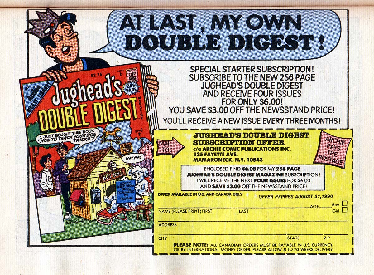 Read online Betty and Veronica Digest Magazine comic -  Issue #42 - 96