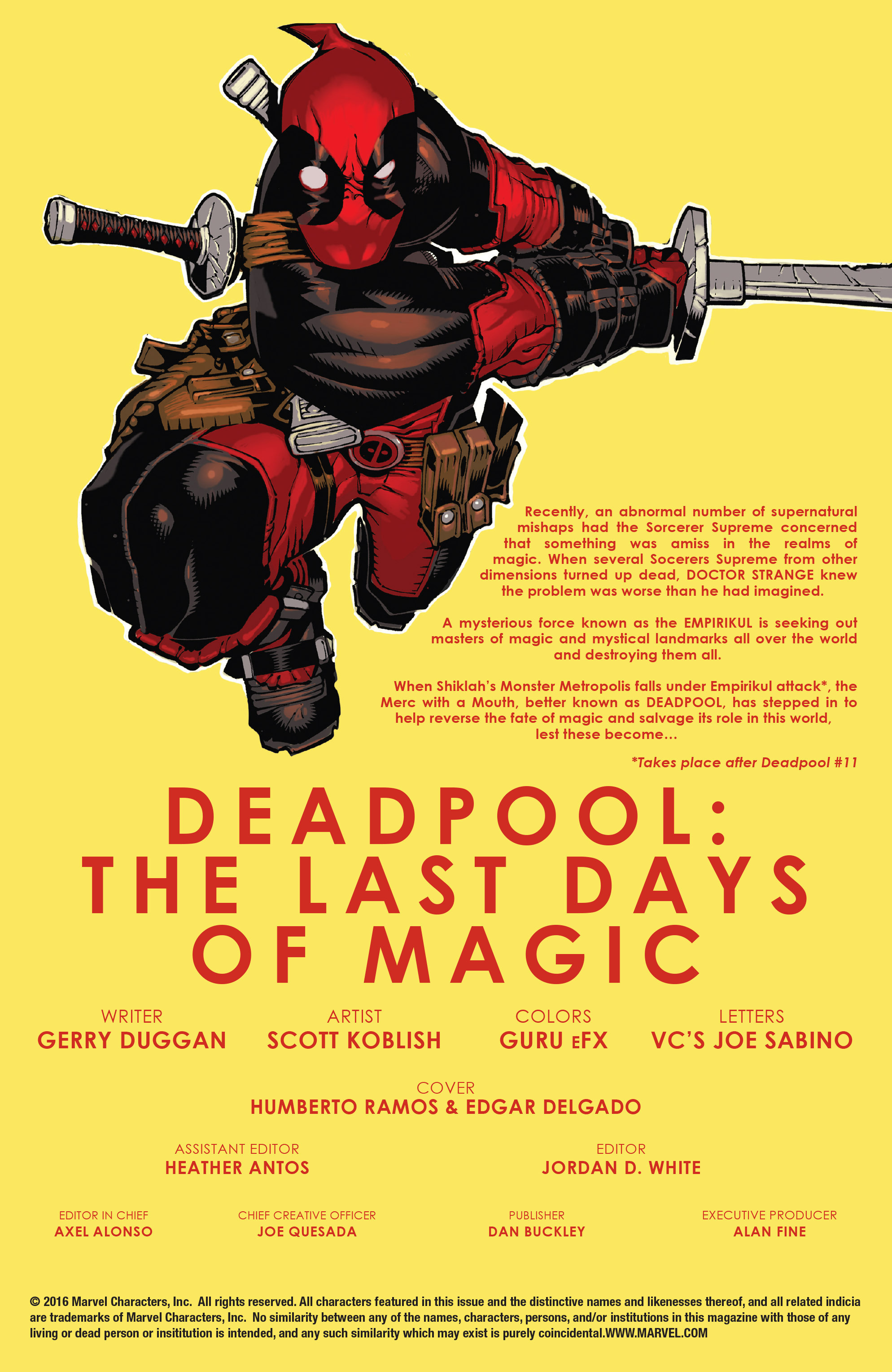 Read online Deadpool: Last Days of Magic comic -  Issue #1 - 2