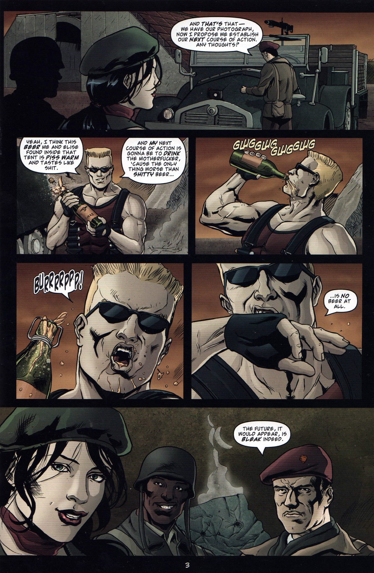 Read online Duke Nukem: Glorious Bastard comic -  Issue #3 - 4