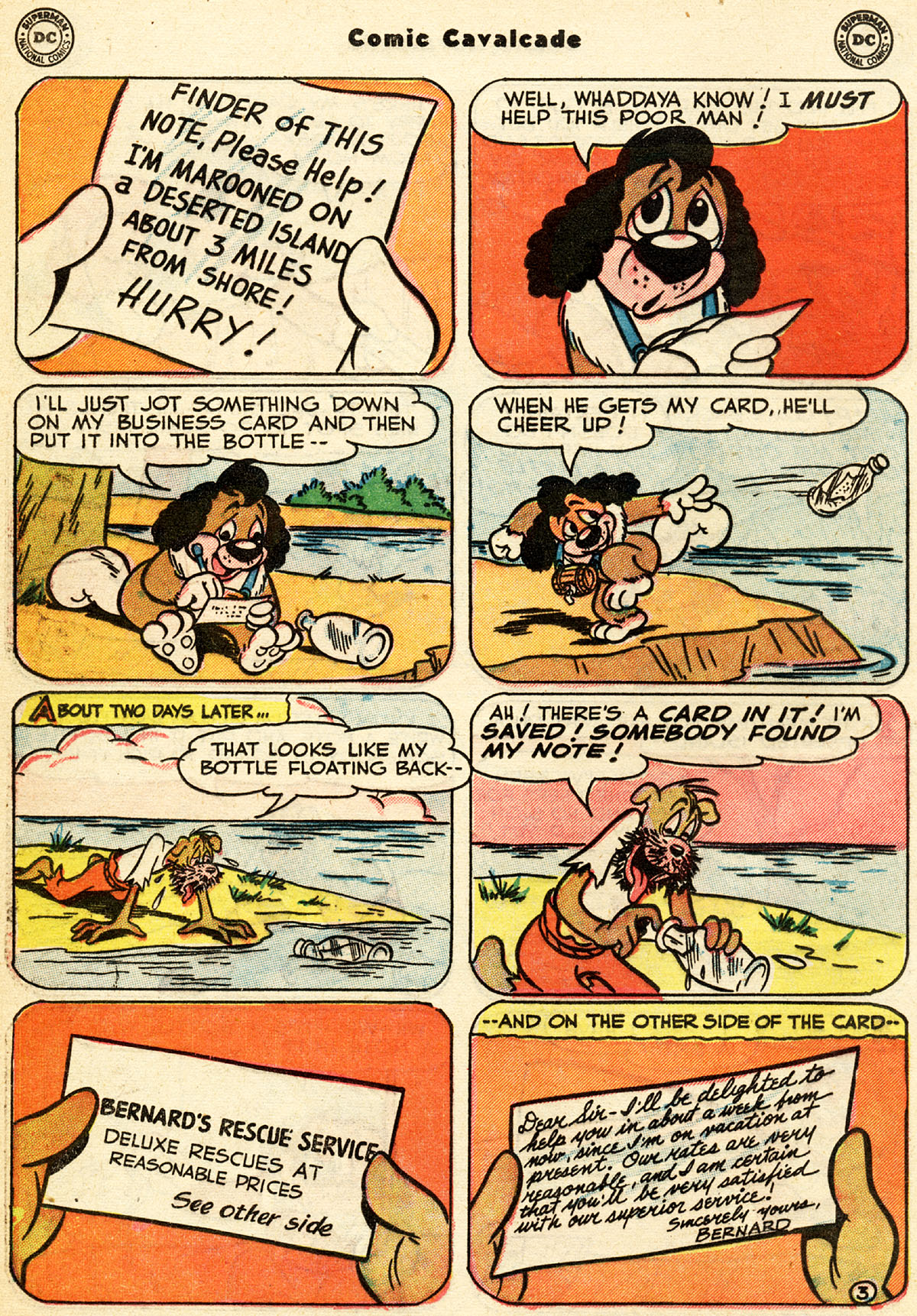 Read online Comic Cavalcade comic -  Issue #50 - 36