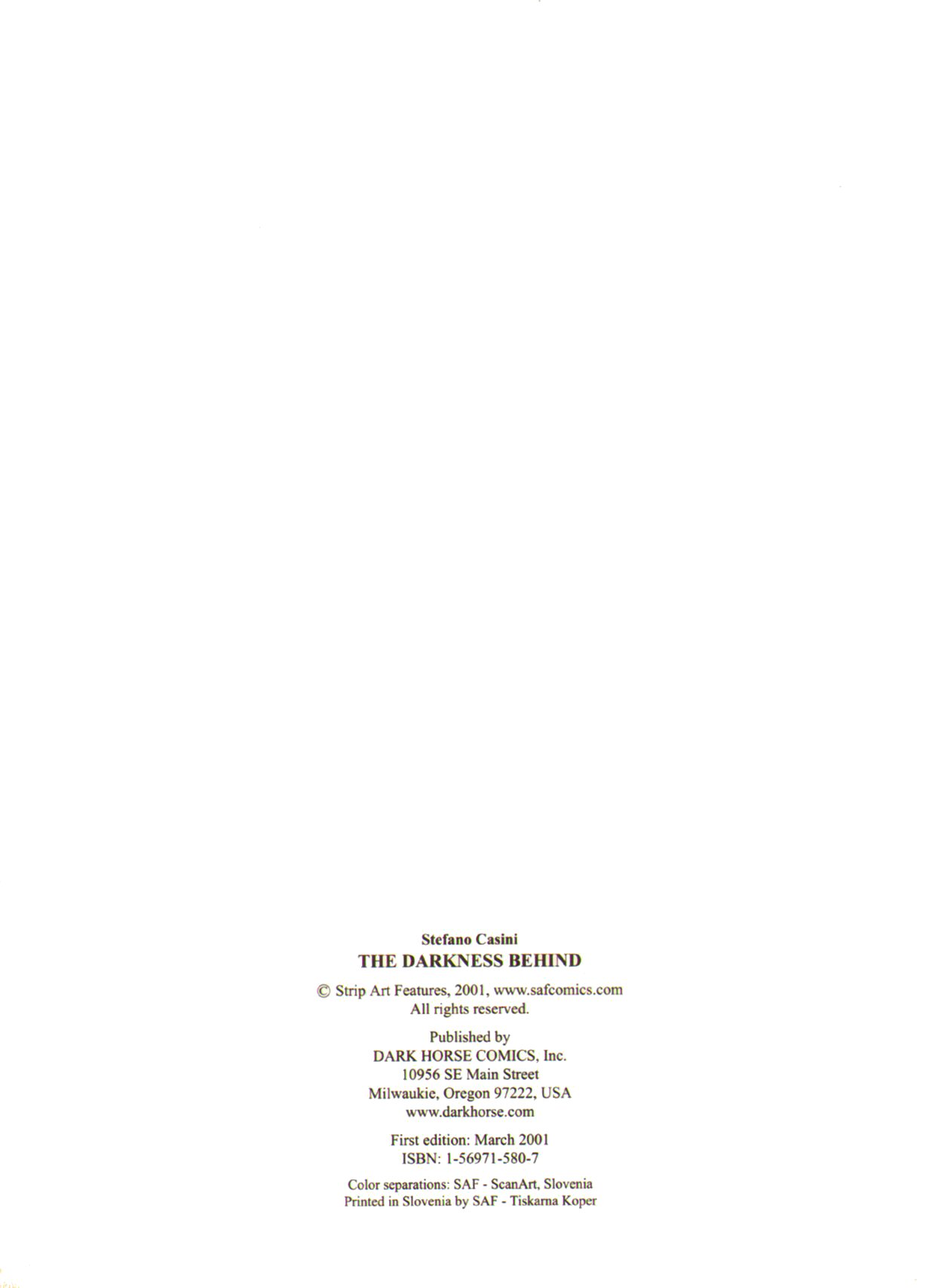 Read online The Darkness Behind comic -  Issue # Full - 6