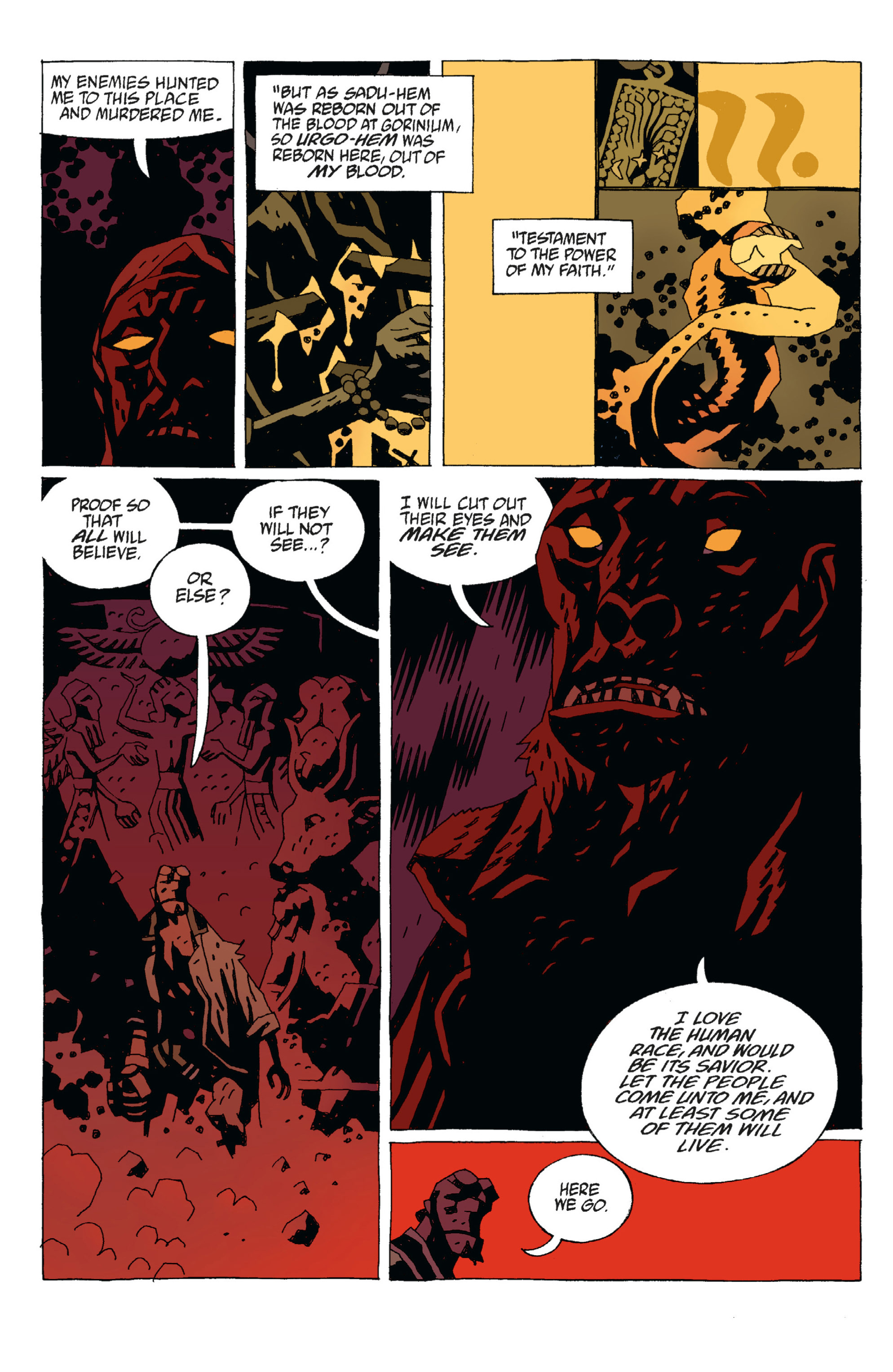 Read online Hellboy comic -  Issue #6 - 114