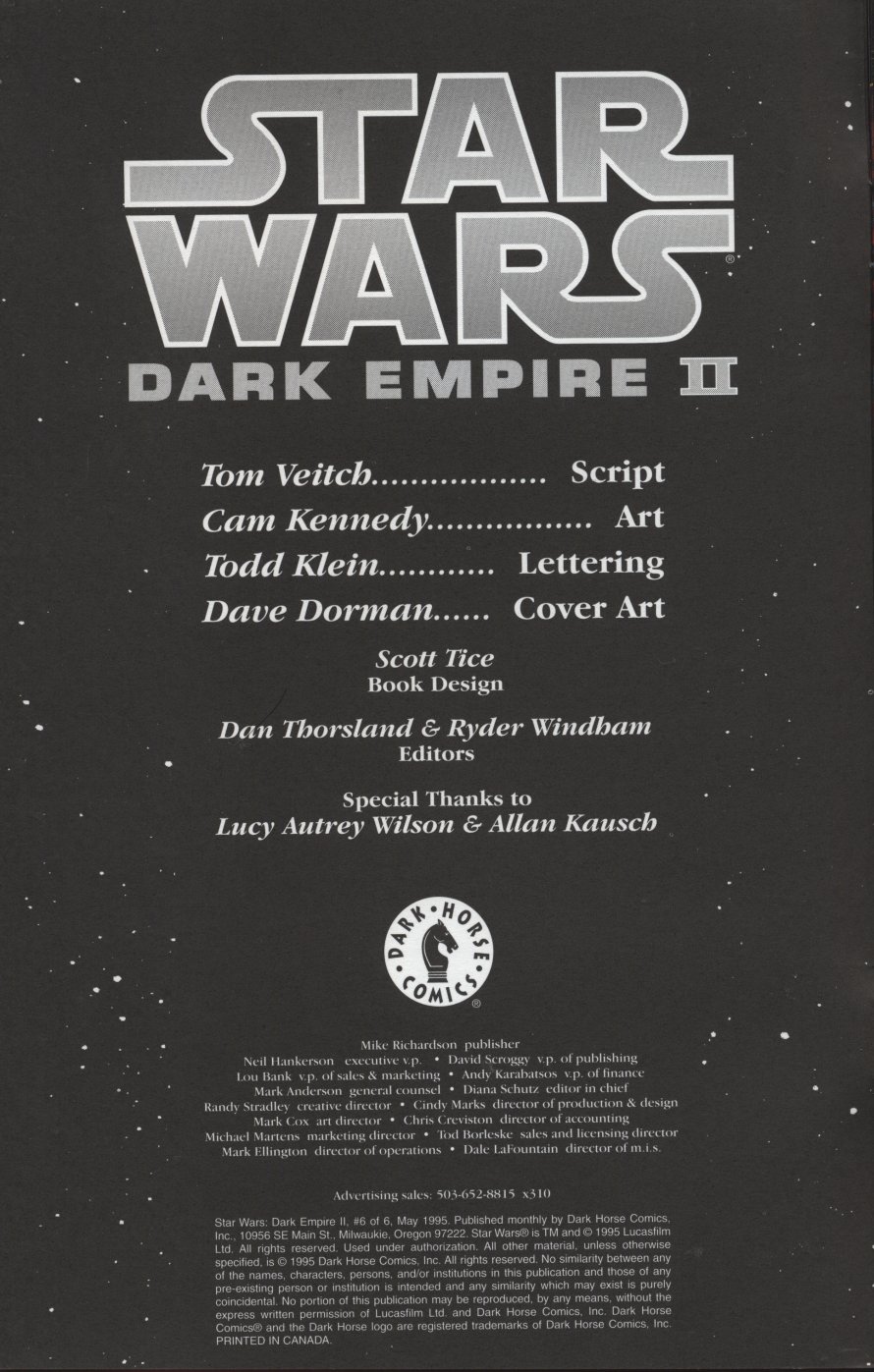 Read online Star Wars: Dark Empire II comic -  Issue #6 - 2
