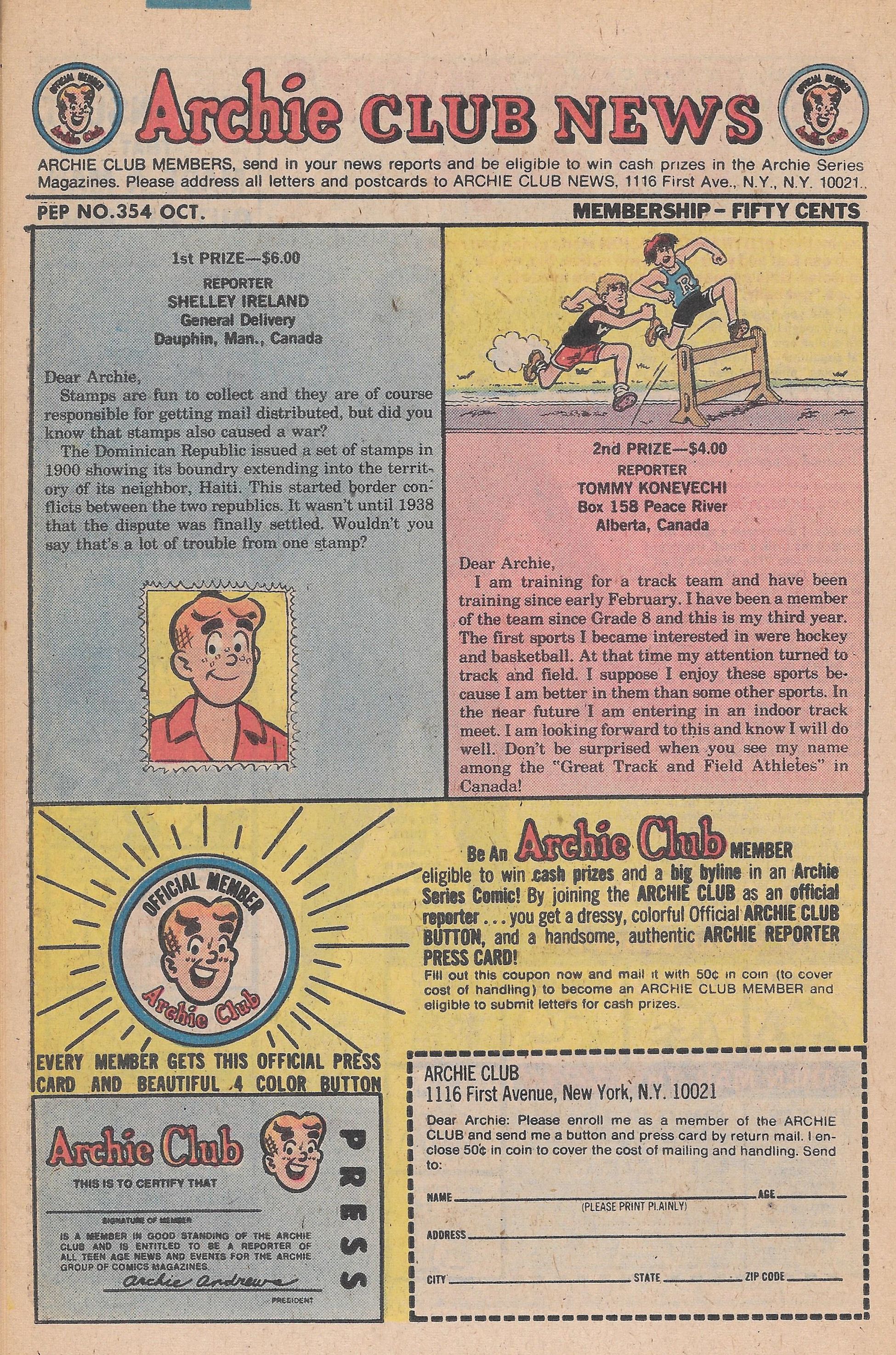 Read online Pep Comics comic -  Issue #354 - 26