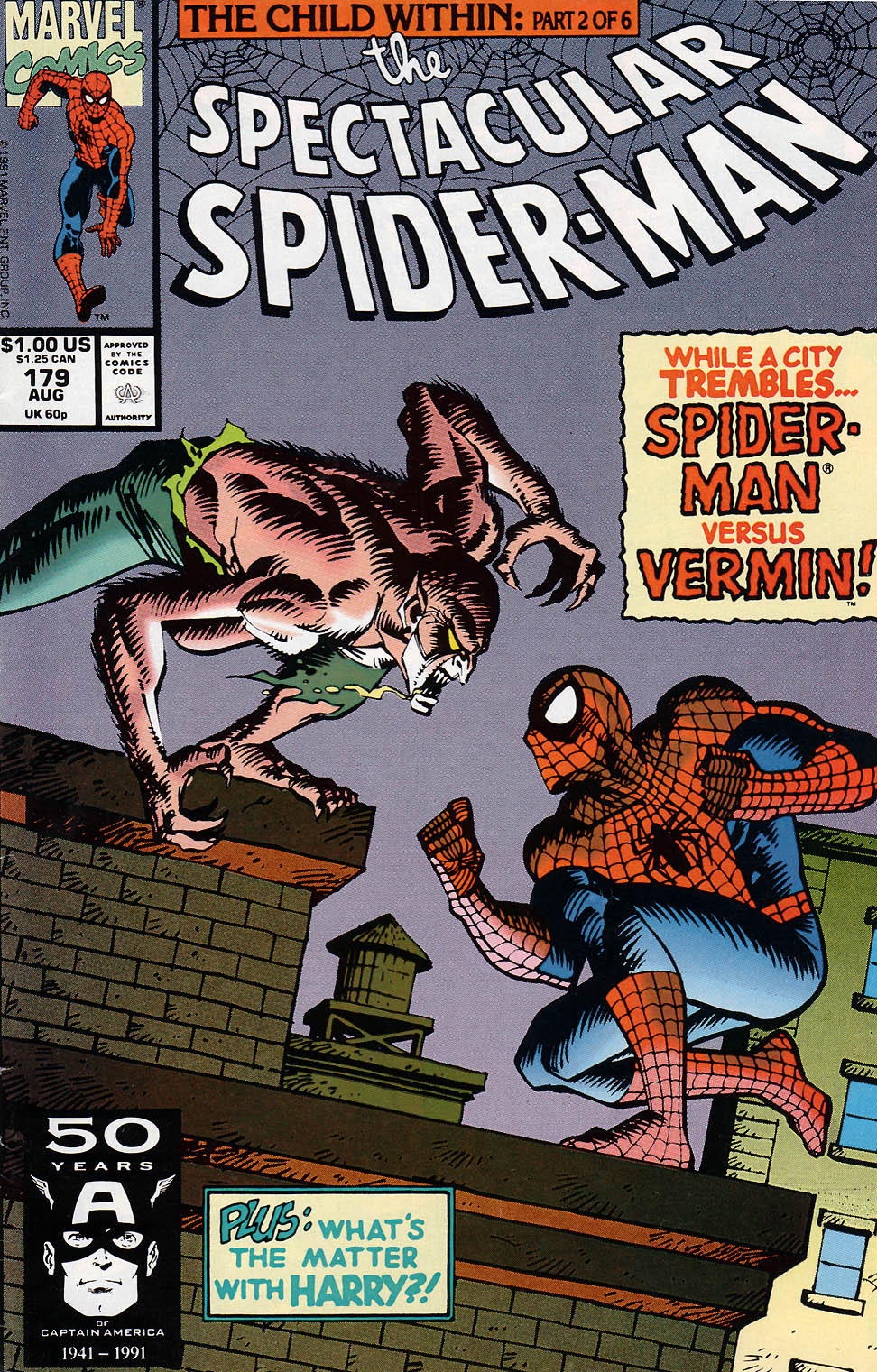 Read online The Spectacular Spider-Man (1976) comic -  Issue #179 - 1