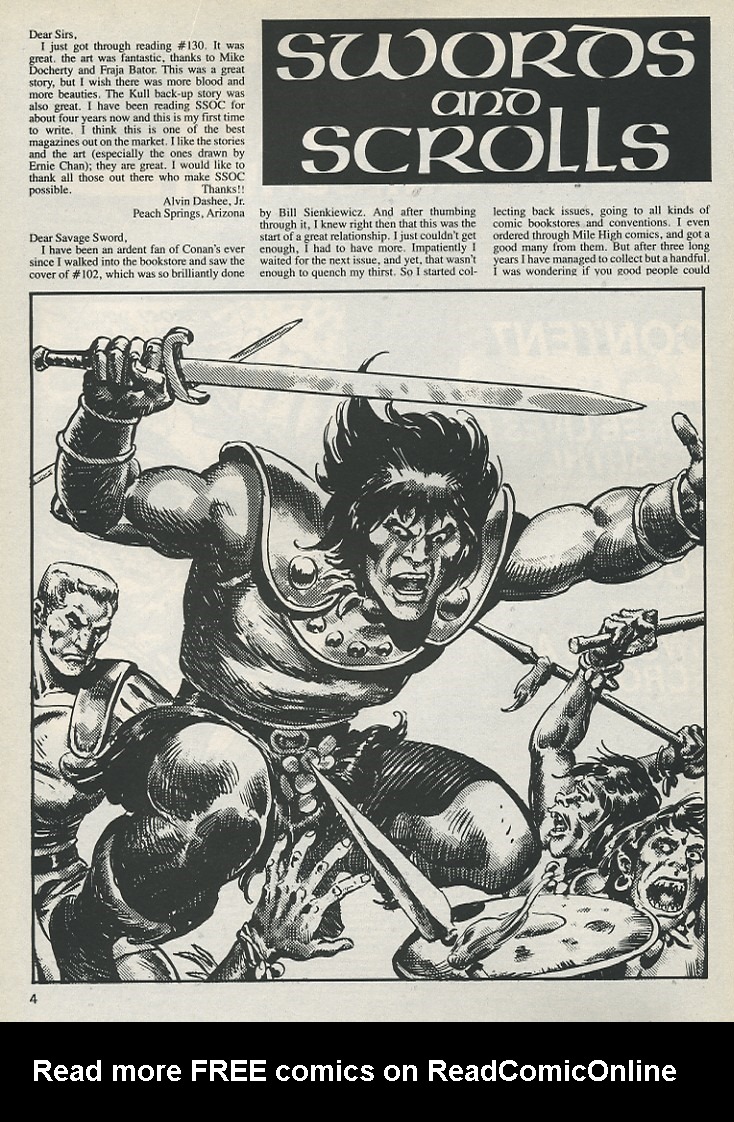 The Savage Sword Of Conan issue 135 - Page 4