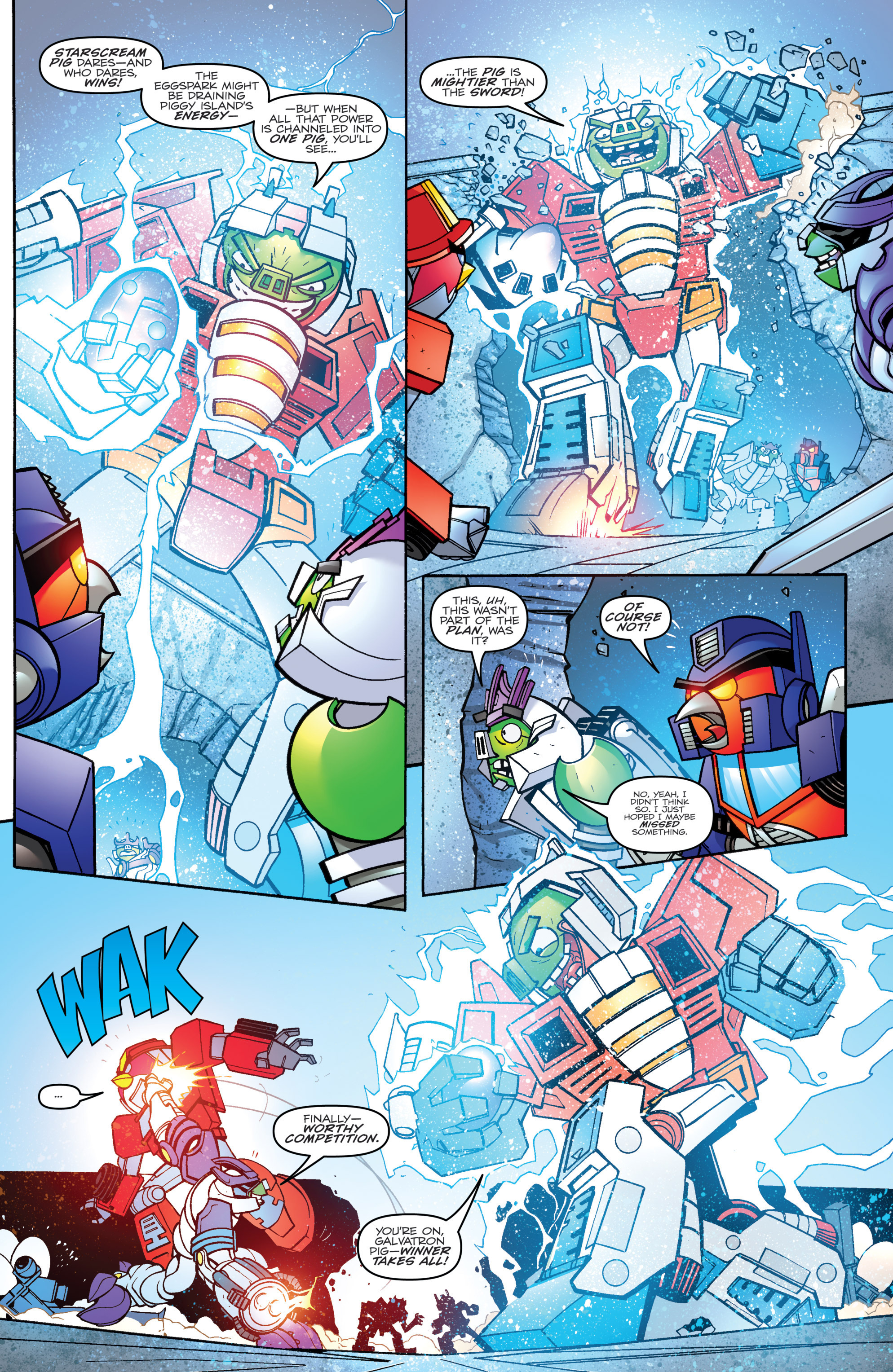 Read online Angry Birds Transformers comic -  Issue #4 - 16