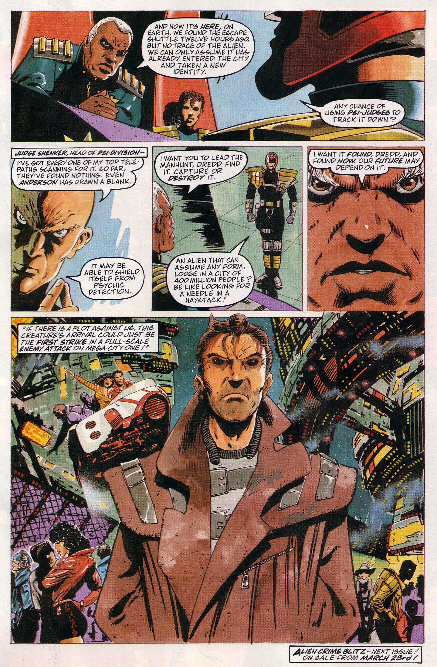 Read online Judge Dredd Lawman of the Future comic -  Issue #18 - 21