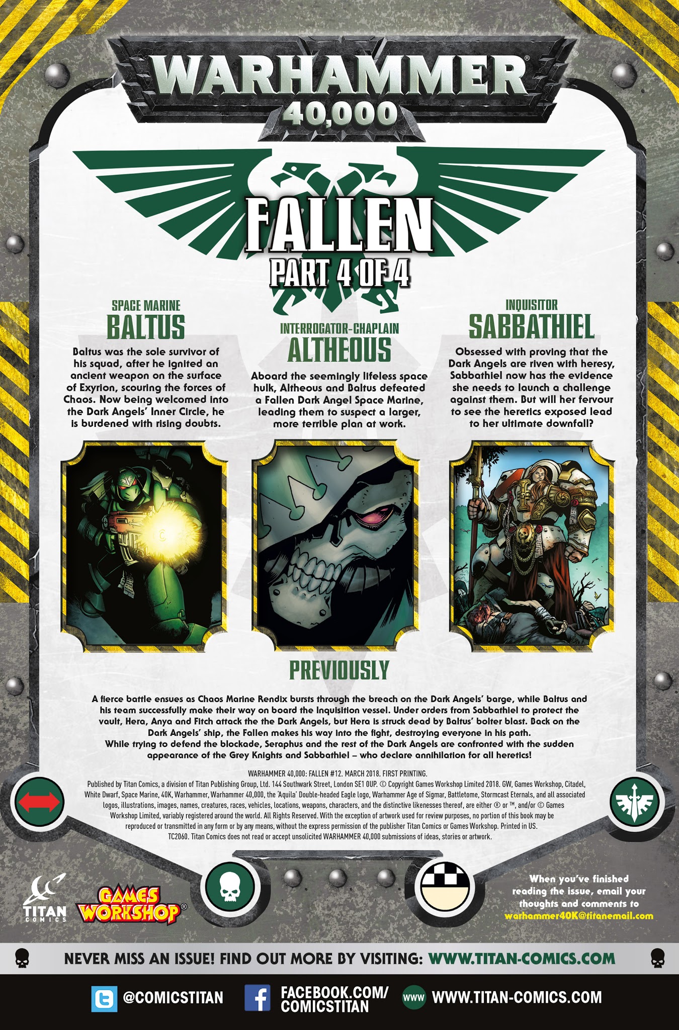 Read online Warhammer 40,000: Will of Iron comic -  Issue #12 - 3