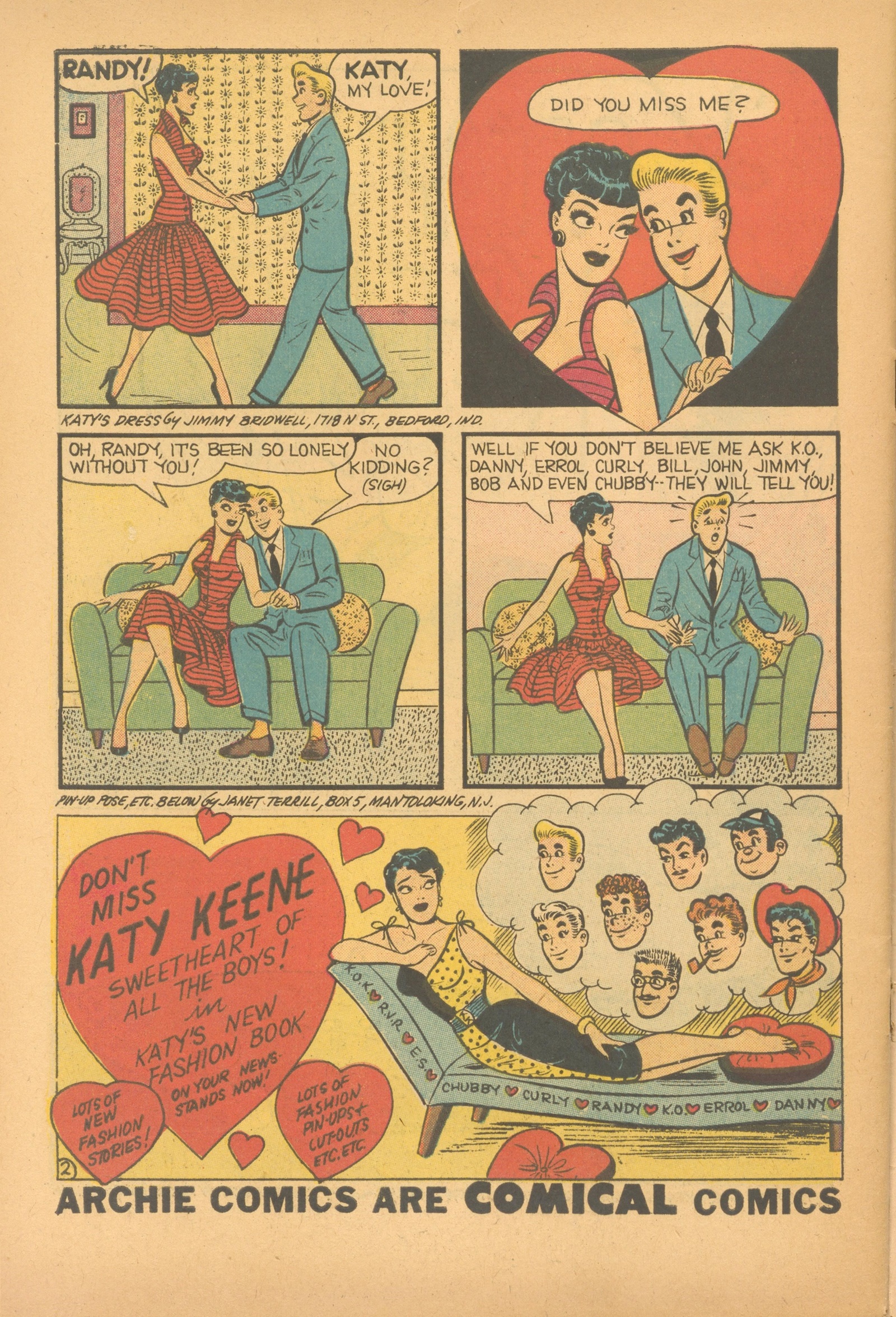 Read online Katy Keene (1949) comic -  Issue #33 - 34