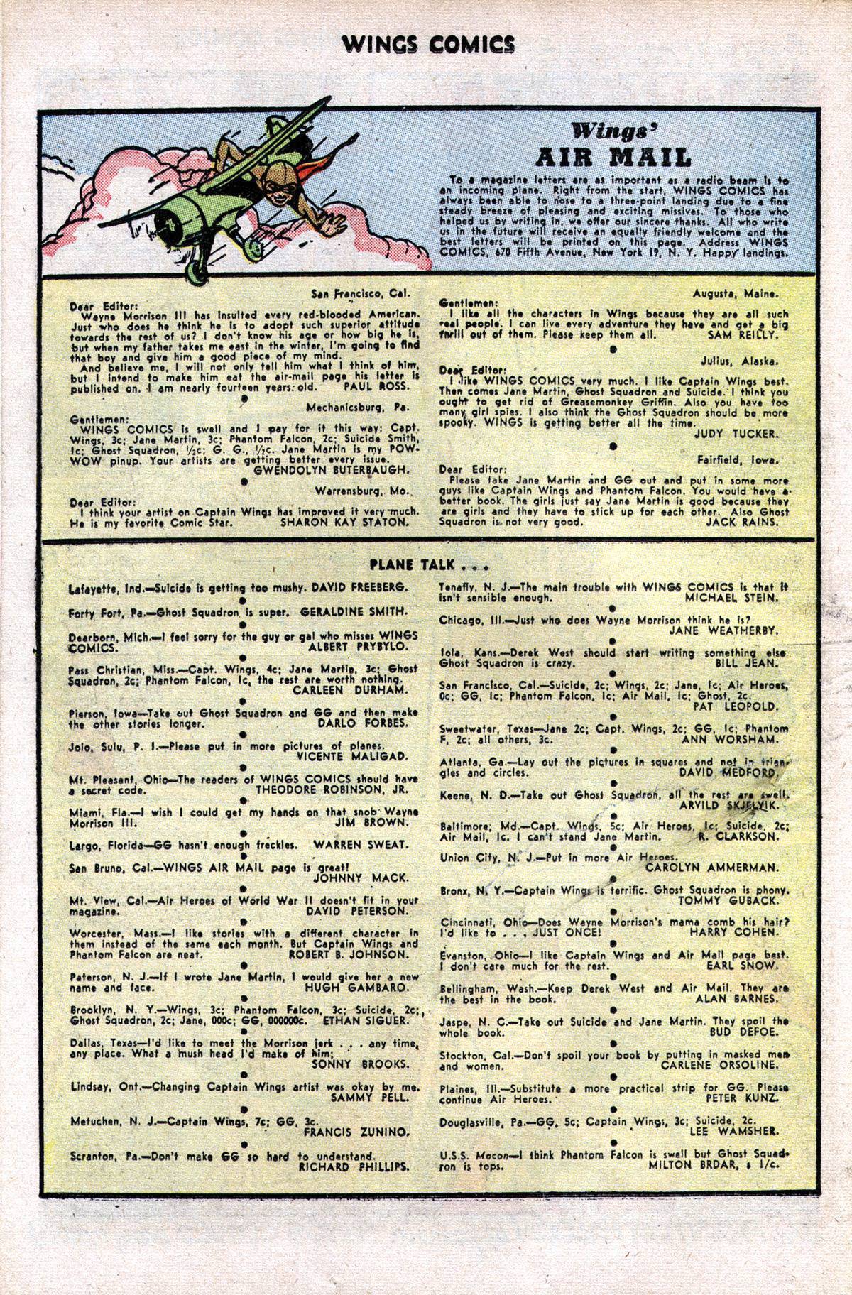 Read online Wings Comics comic -  Issue #76 - 36