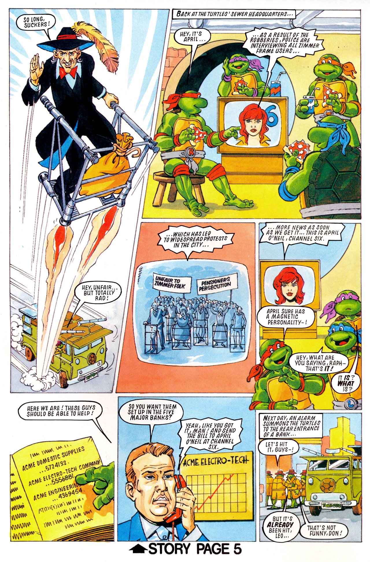 Read online Teenage Mutant Hero Turtles Adventures comic -  Issue #16 - 6