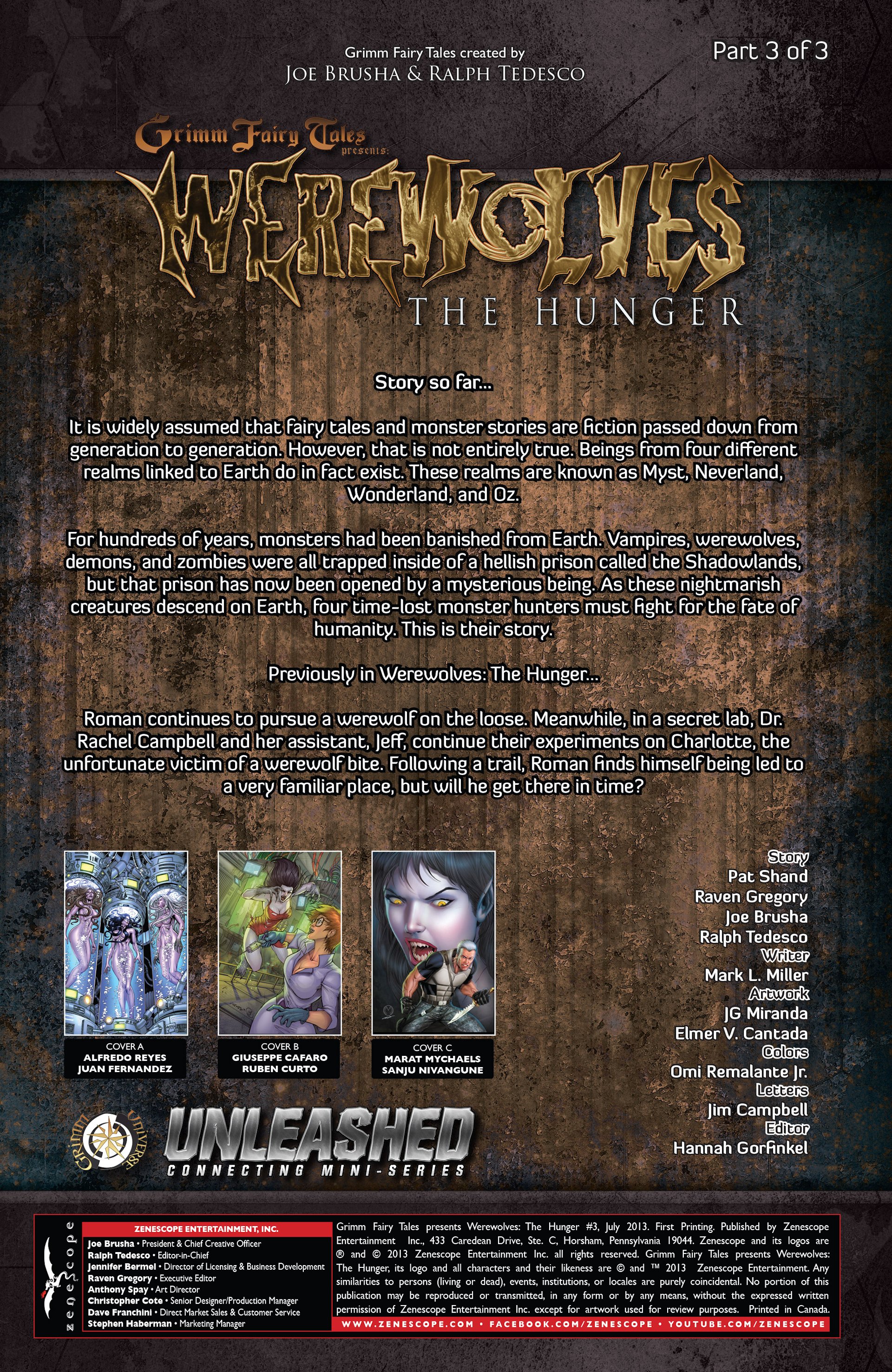 Read online Grimm Fairy Tales presents Werewolves: The Hunger comic -  Issue #3 - 2