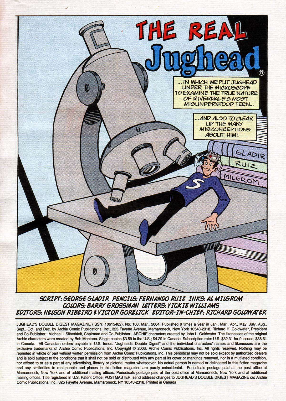 Read online Jughead's Double Digest Magazine comic -  Issue #100 - 2