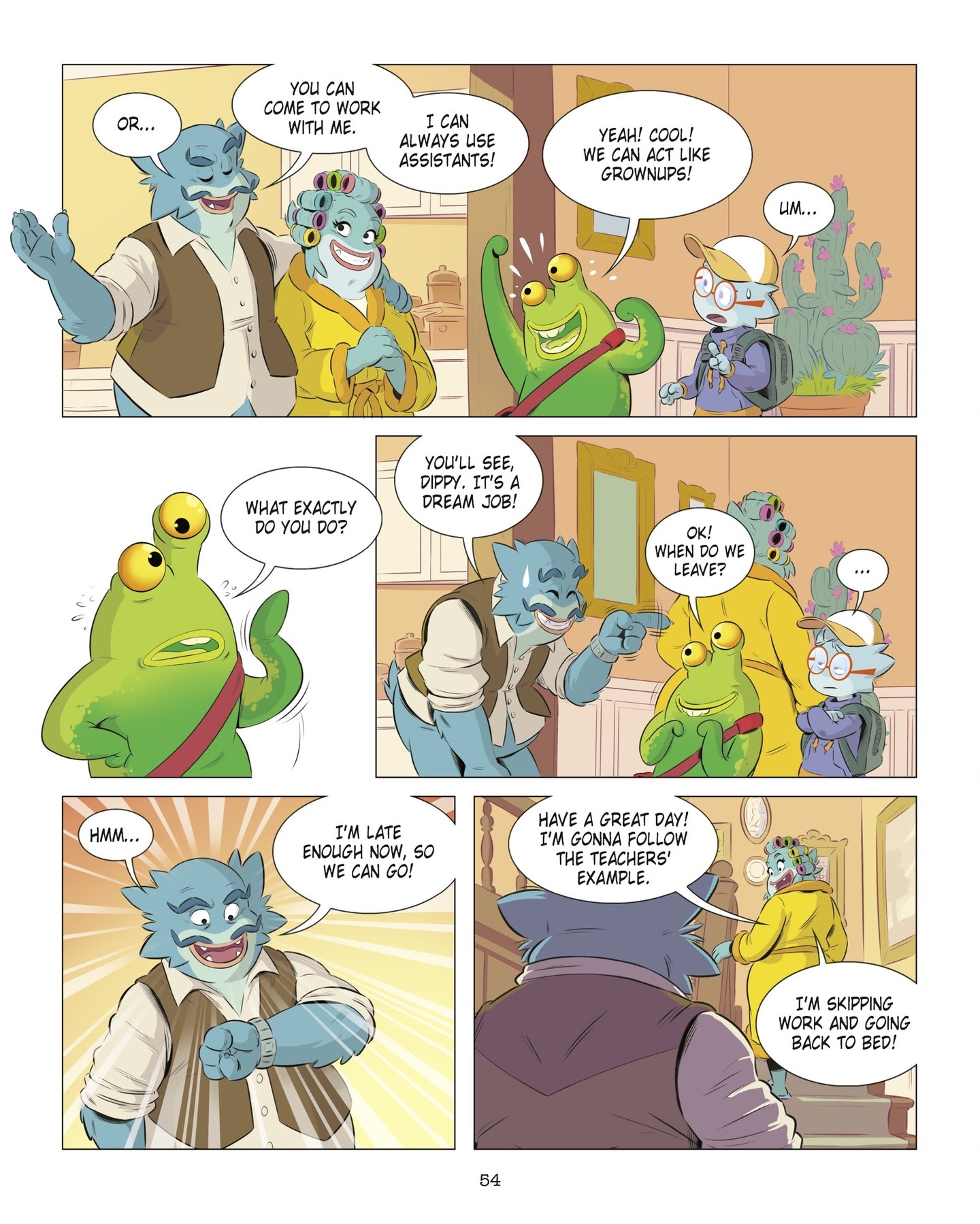 Read online The School for Little Monsters: It's Tough Being Flop comic -  Issue # TPB - 54