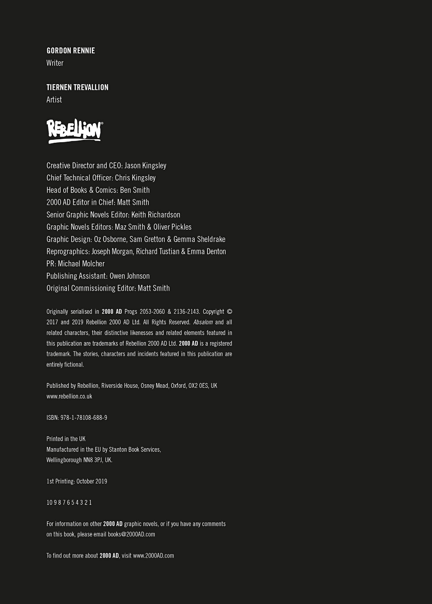 Read online Absalom comic -  Issue # TPB 3 - 2