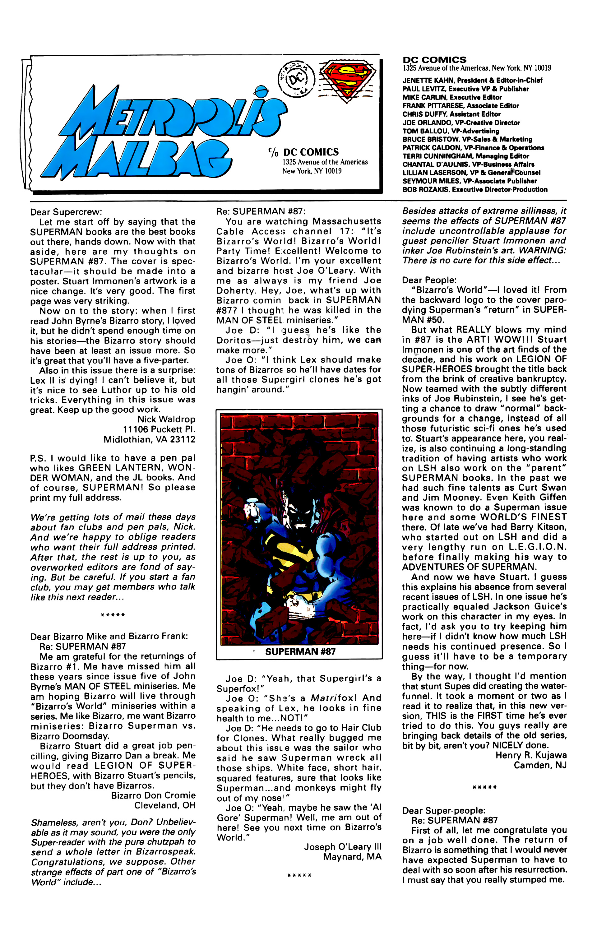 Read online Superman (1987) comic -  Issue #91 - 24