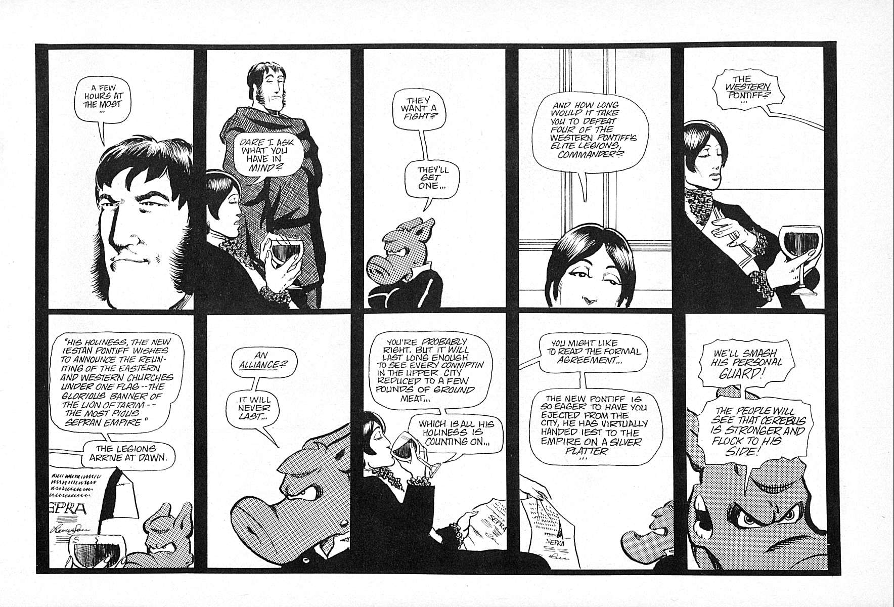 Read online Cerebus comic -  Issue #50 - 10