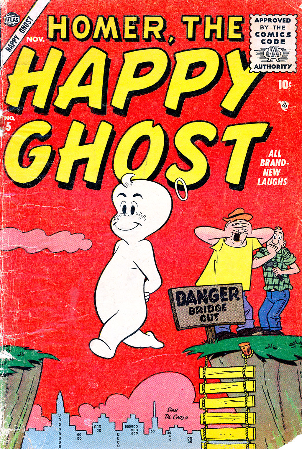 Read online Homer, the Happy Ghost comic -  Issue #5 - 1