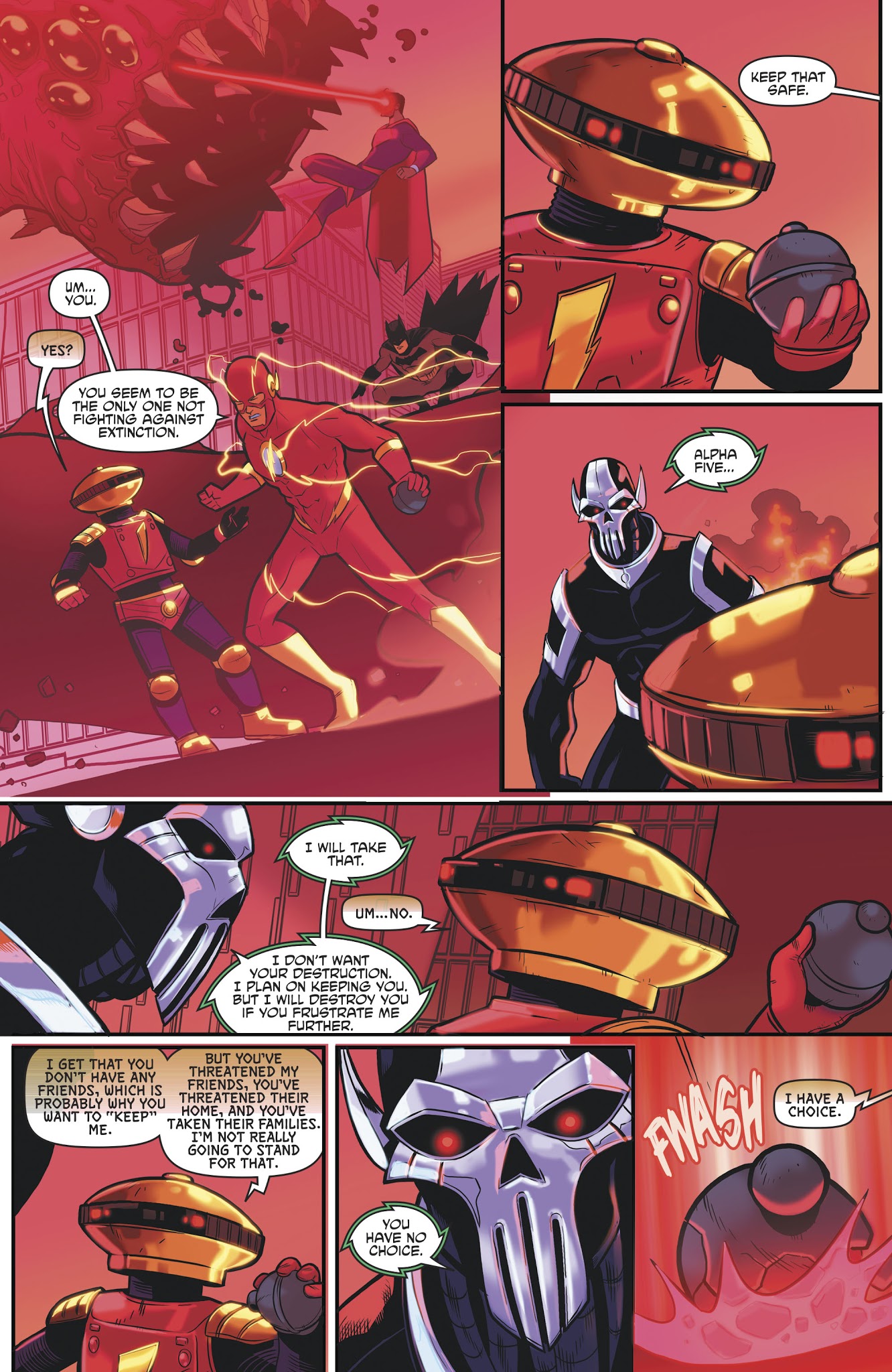 Read online Justice League/Mighty Morphin' Power Rangers comic -  Issue #5 - 22