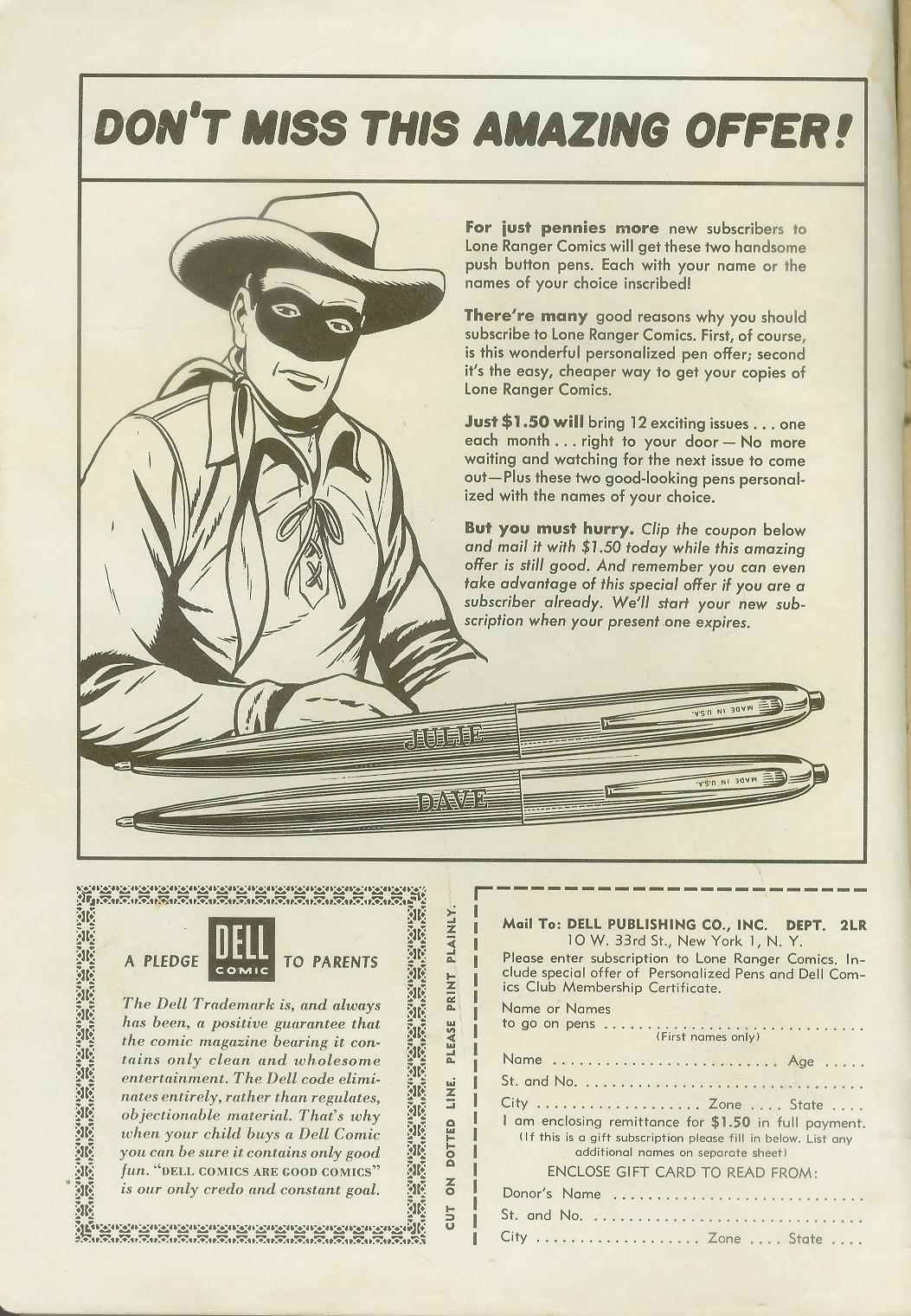 Read online The Lone Ranger (1948) comic -  Issue #92 - 2
