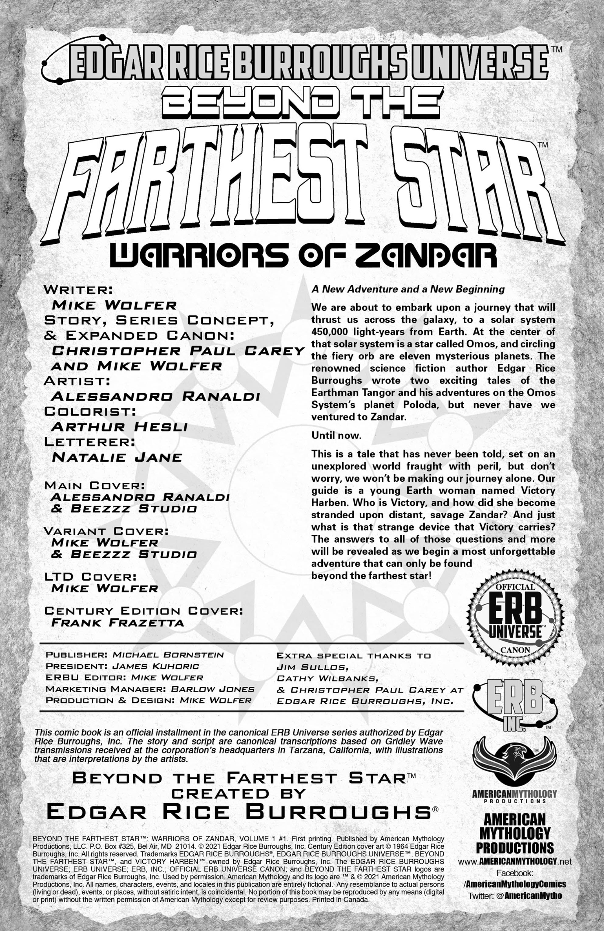 Read online Beyond the Farthest Star: Warriors of Zandar comic -  Issue #1 - 2