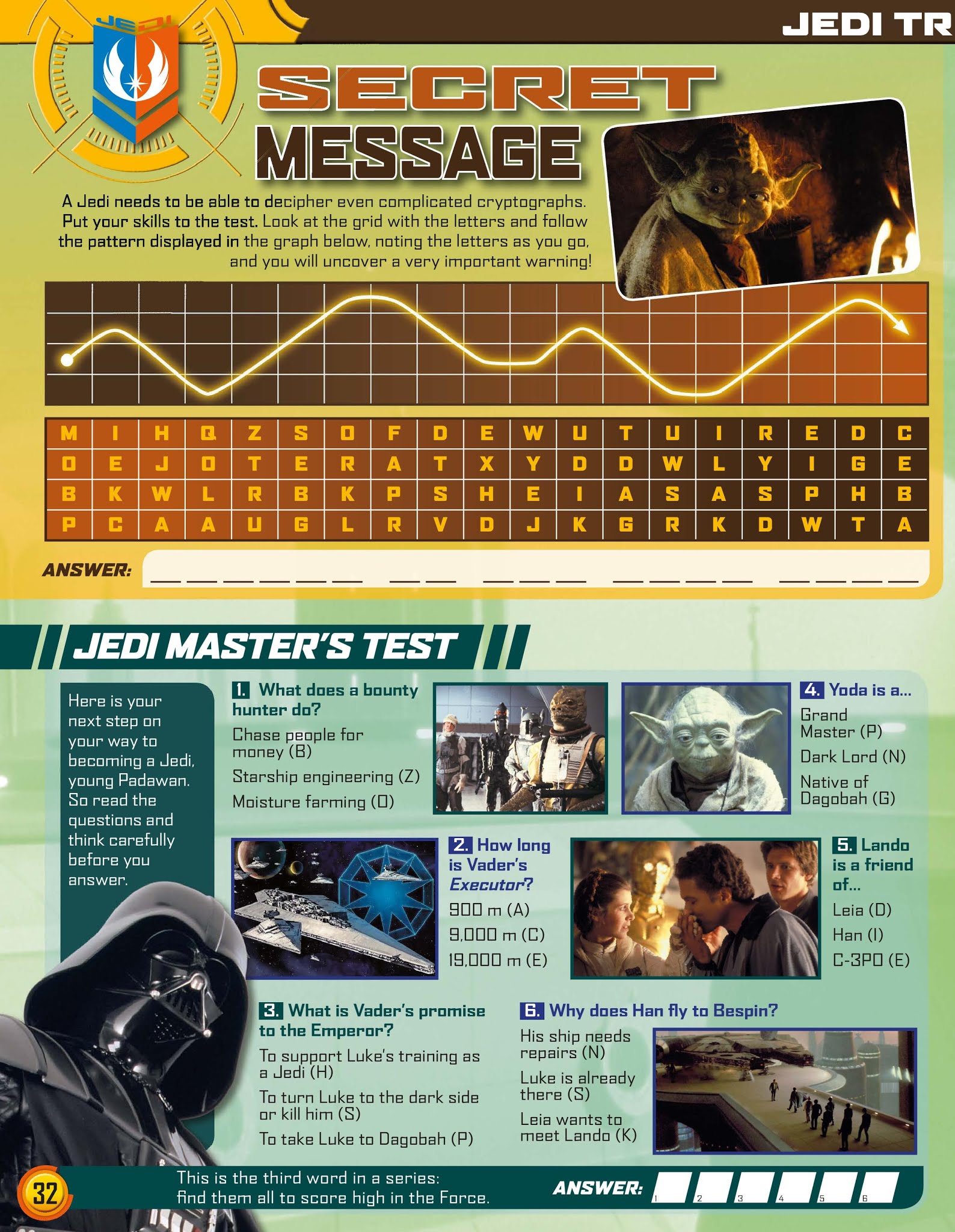 Read online Star Wars Jedi Master Magazine comic -  Issue #5 - 32