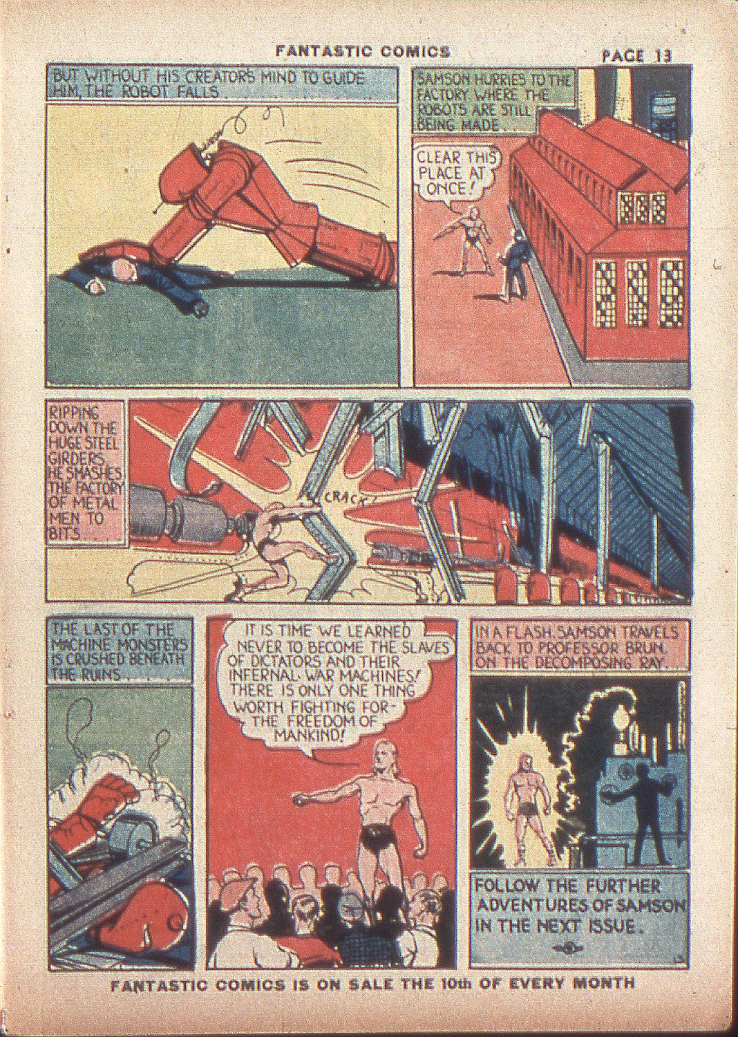 Read online Fantastic Comics comic -  Issue #4 - 15