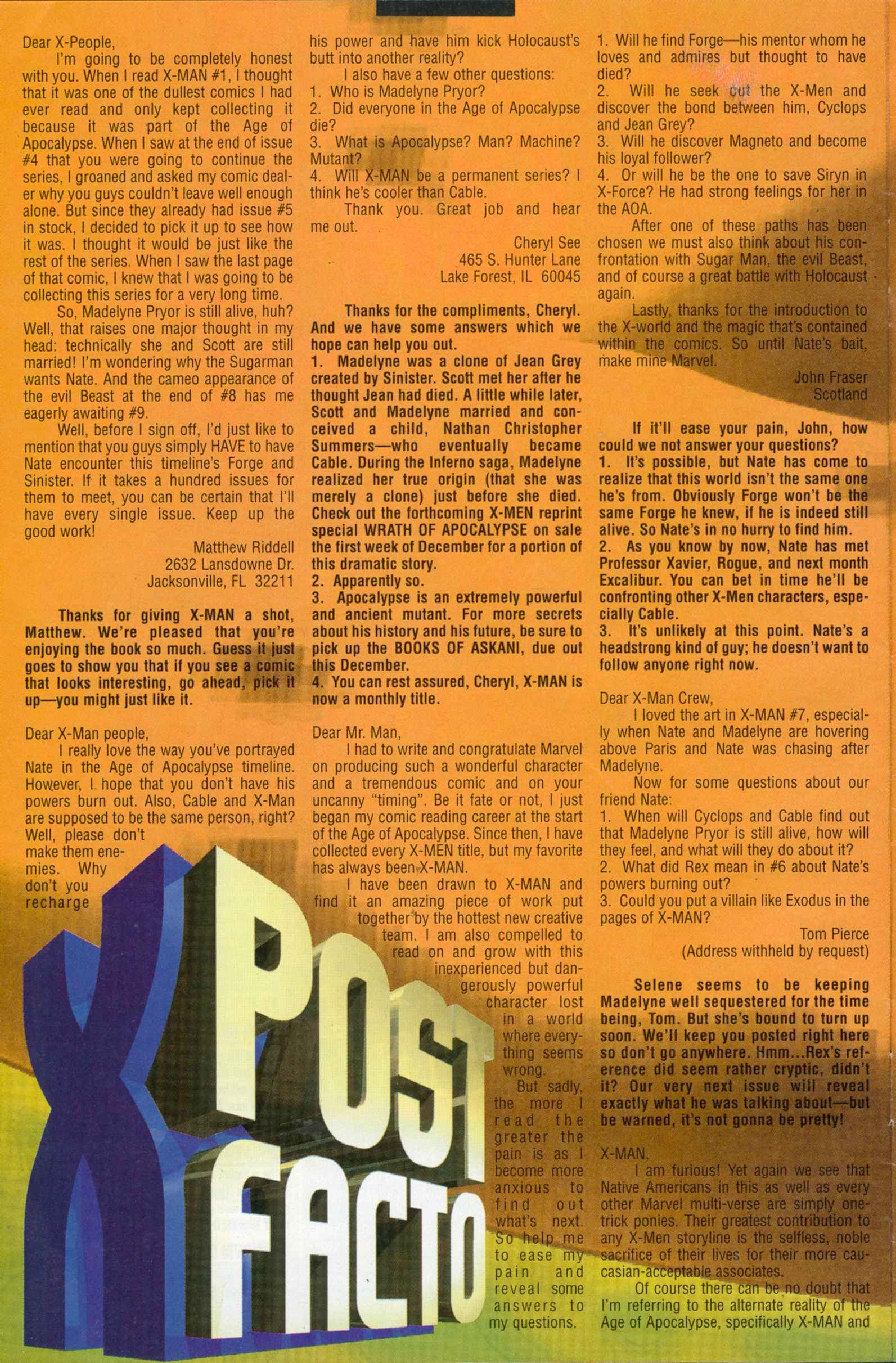Read online X-Man comic -  Issue #11 - 20