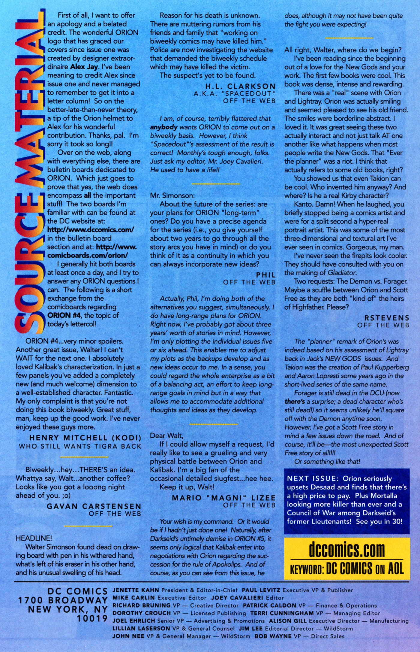 Read online Orion comic -  Issue #7 - 24